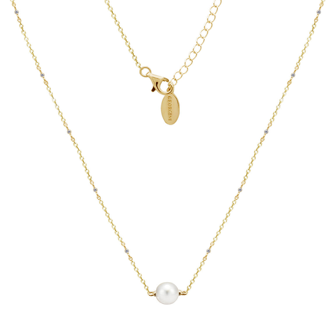 Red Carpet Globe Necklace Gold