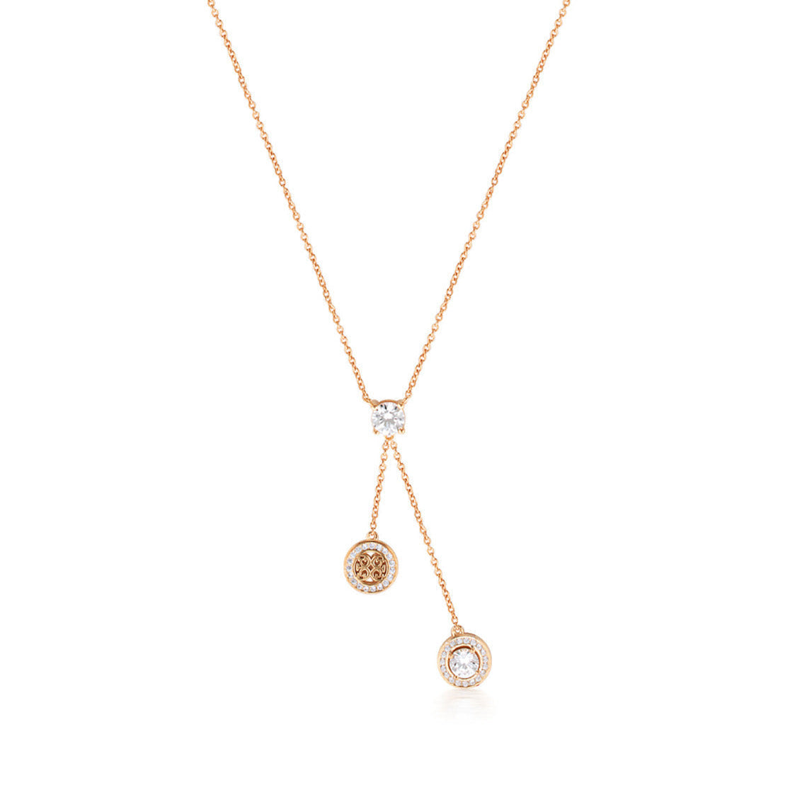 Signature Memento Lariat Rose Gold