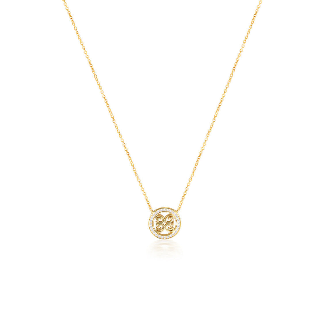 Signature Medalion Pendant Gold
