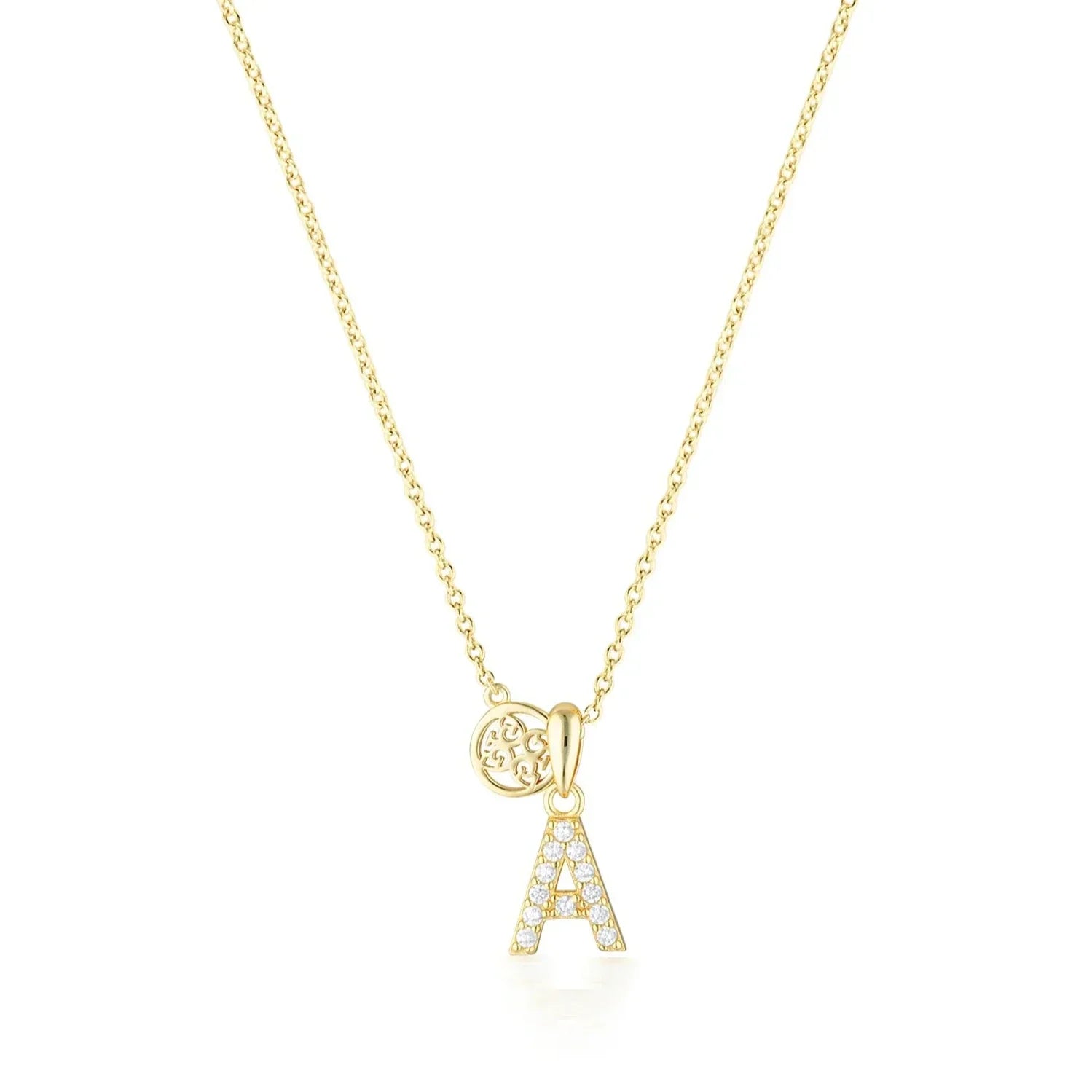 Georgini Luxury Letters A Initial Pendant Gold