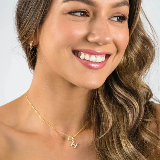 Georgini Luxury Letters H Initial Pendant Gold