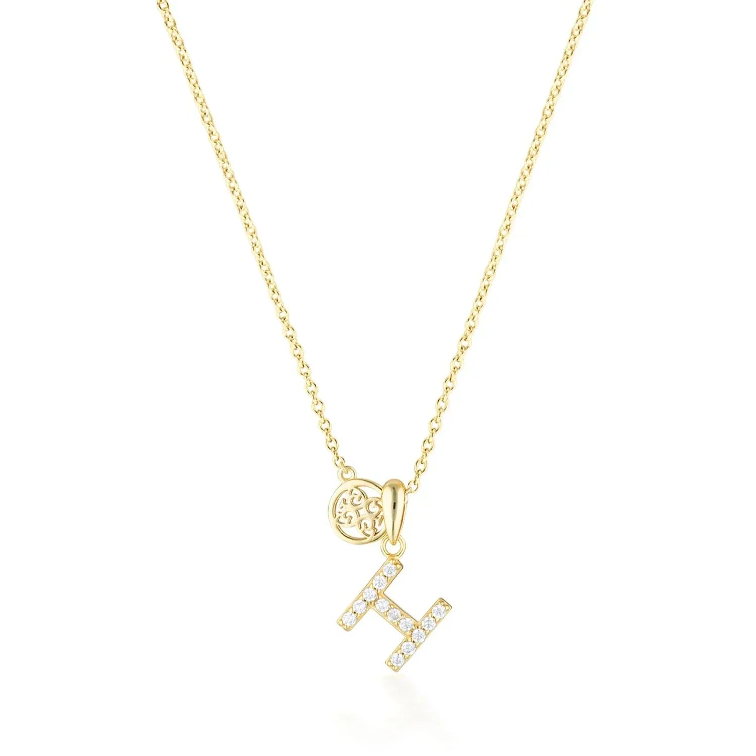 Georgini Luxury Letters H Initial Pendant Gold