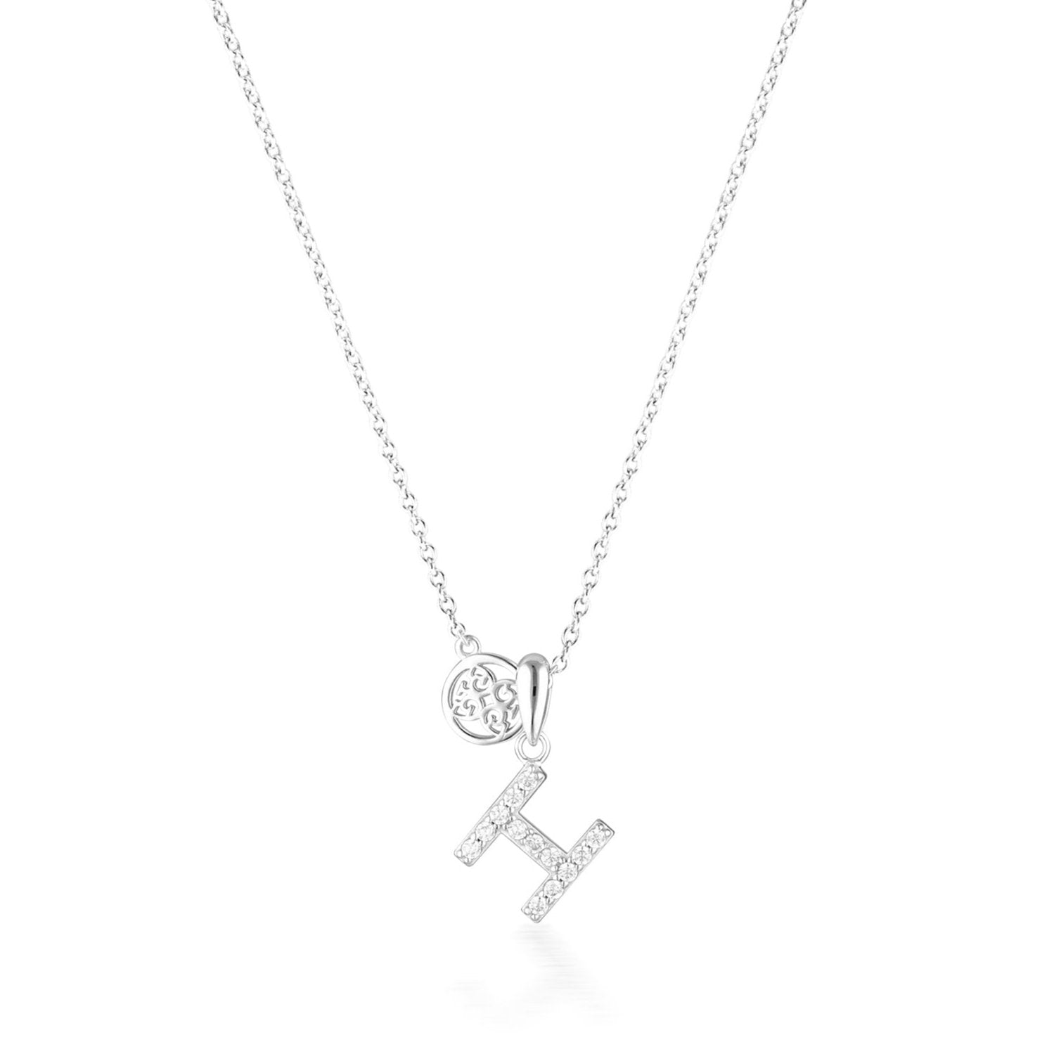 Georgini Luxury Letters H Initial Pendant Silver