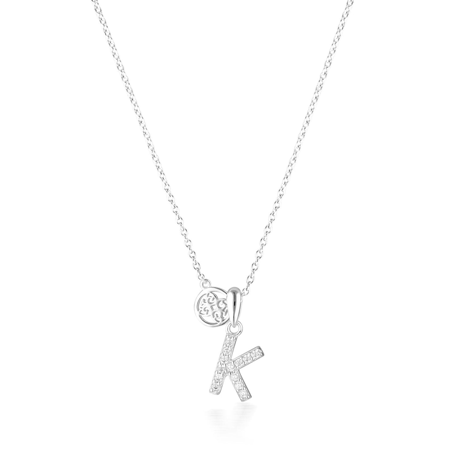 Georgini Luxury Letters K Initial Pendant Silver