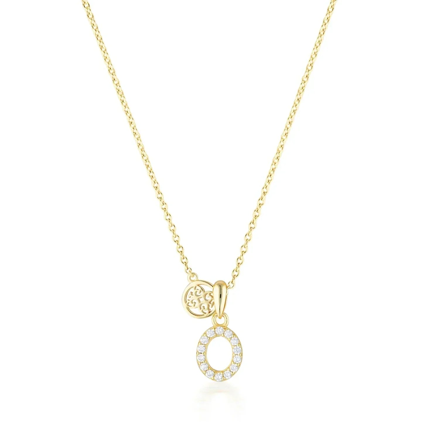 Georgini Luxury Letters O Initial Pendant Gold