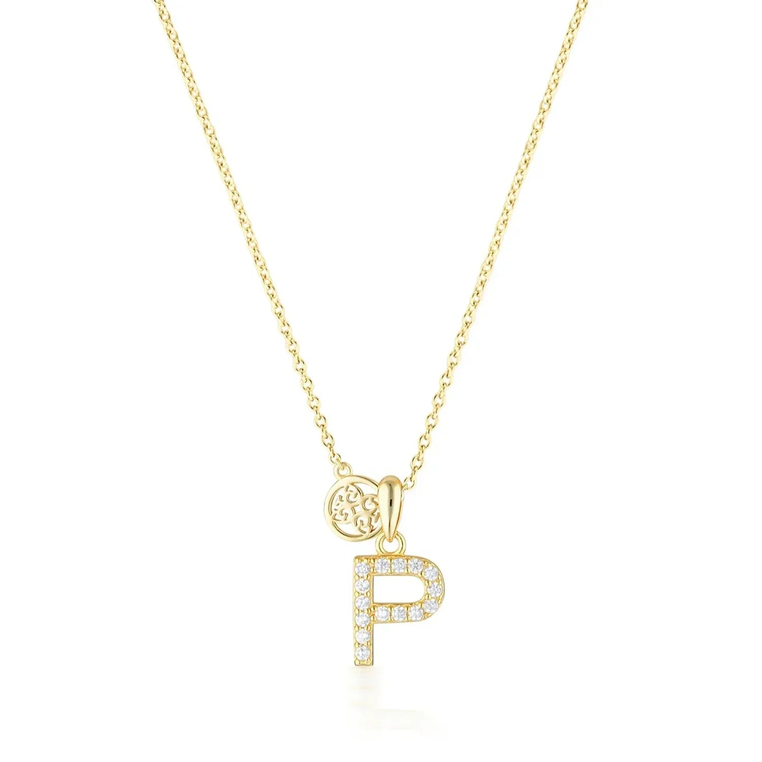 Georgini Luxury Letters P Initial Pendant Gold