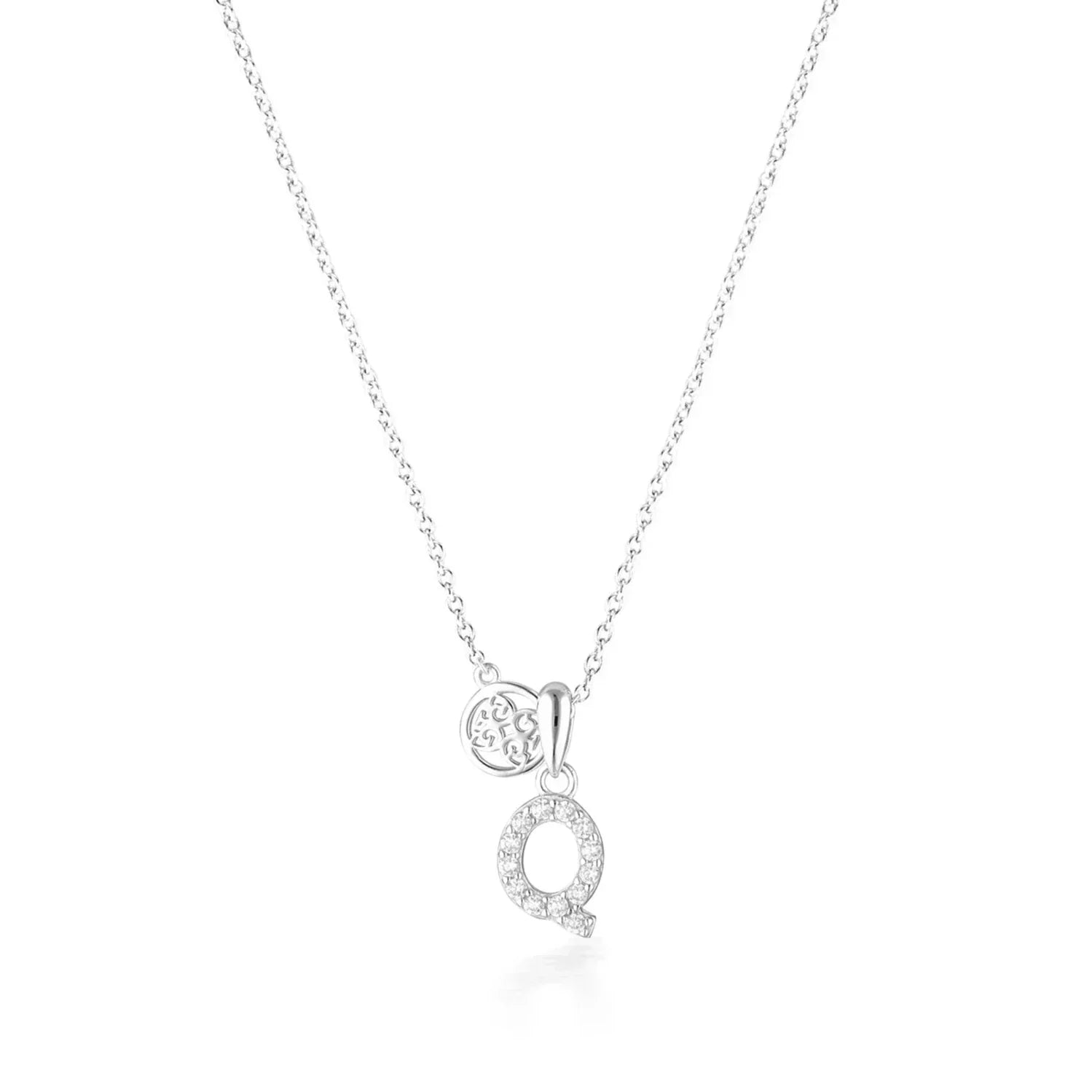 Georgini Luxury Letters Q Initial Pendant Silver