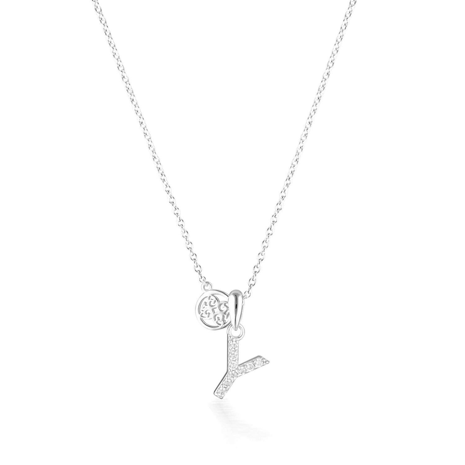 Georgini Luxury Letters Y Initial Pendant Silver