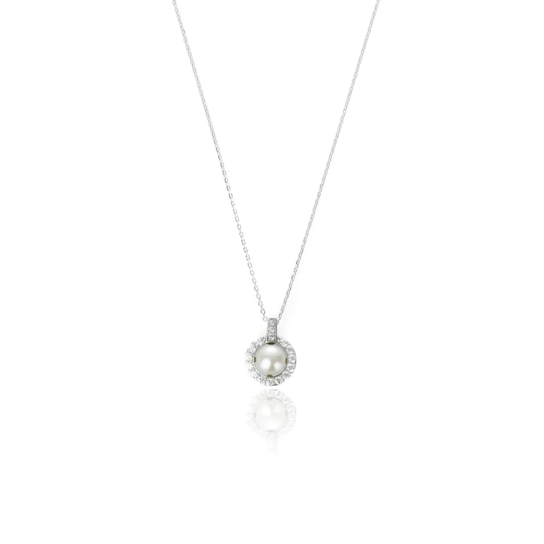 Georgini Oceans Tasman Freshwater Pearl Pendant Silver