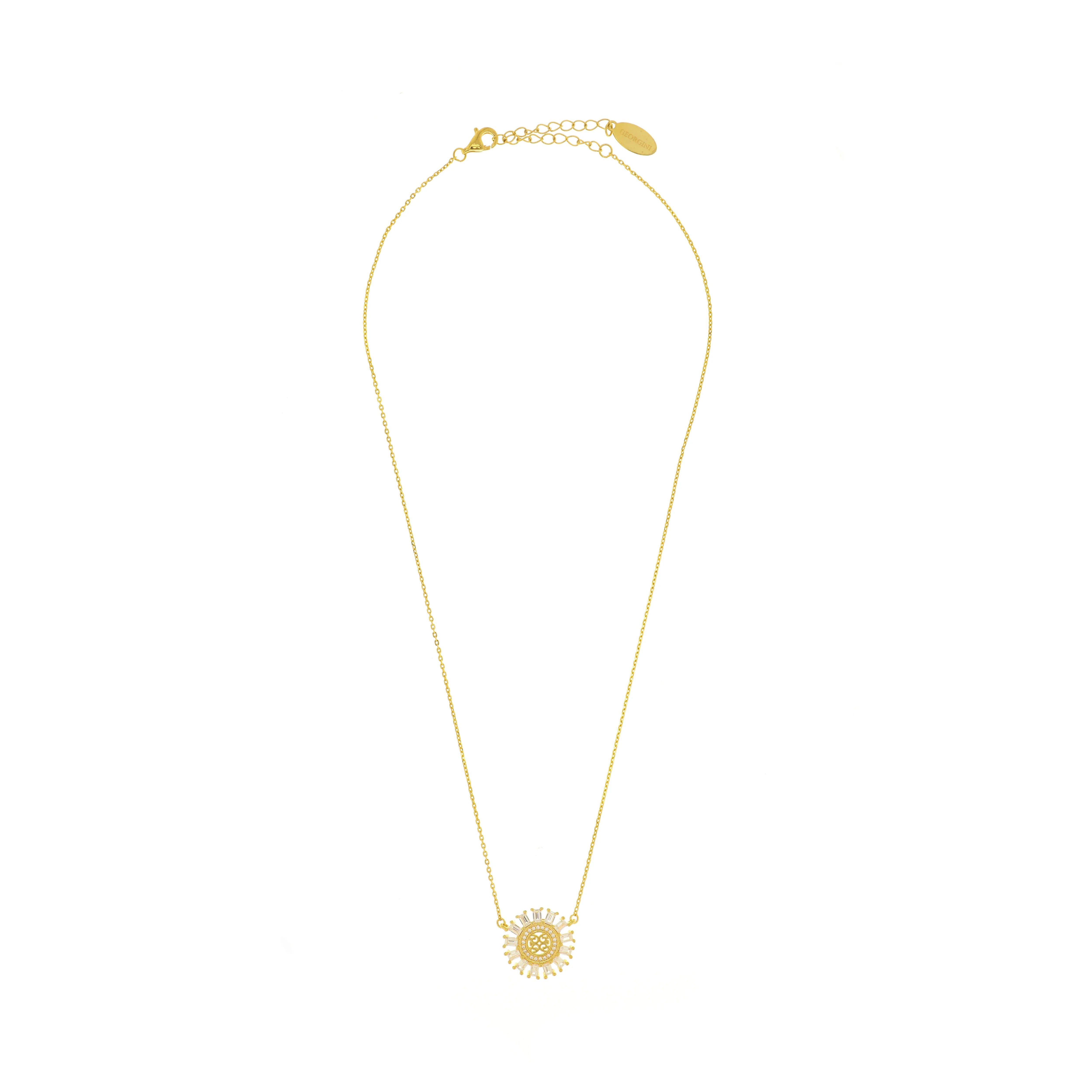 Georgini Gifts My Only Sunshine Baguette Pendant Gold