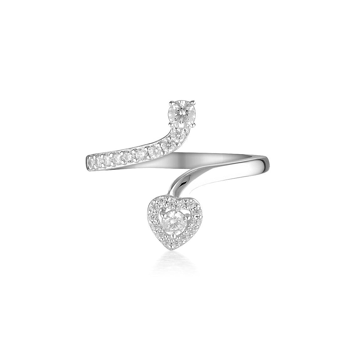 Signature Sealed with A Kiss Ring Silver
