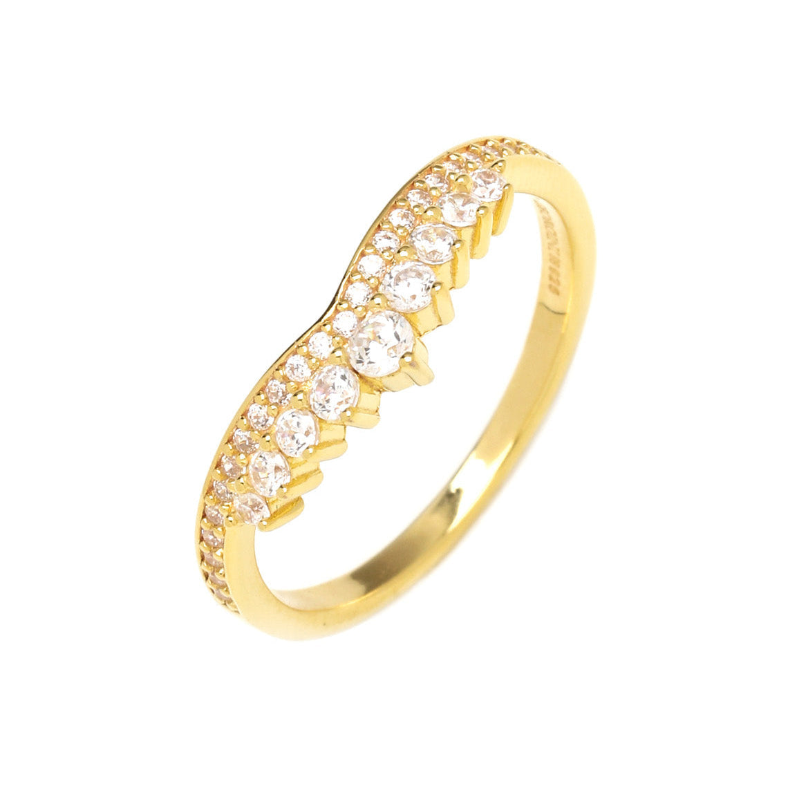Princess Tiara Ring Gold