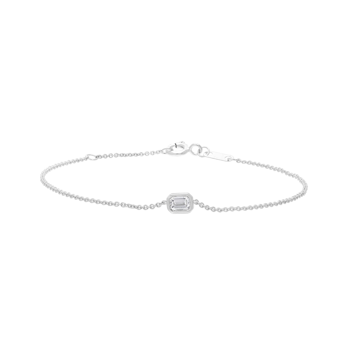 0.15ct Lab Grown Diamond 16-18cm Bracelet in 9ct White Gold