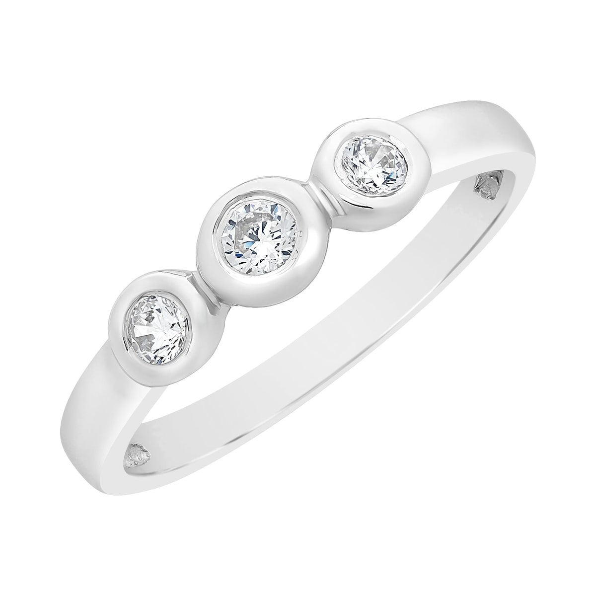 Sterling Silver Cubic Zirconia Ring
