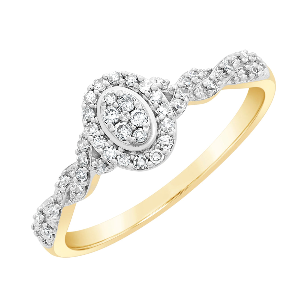 9ct Gold 0.18ct Diamond Ring