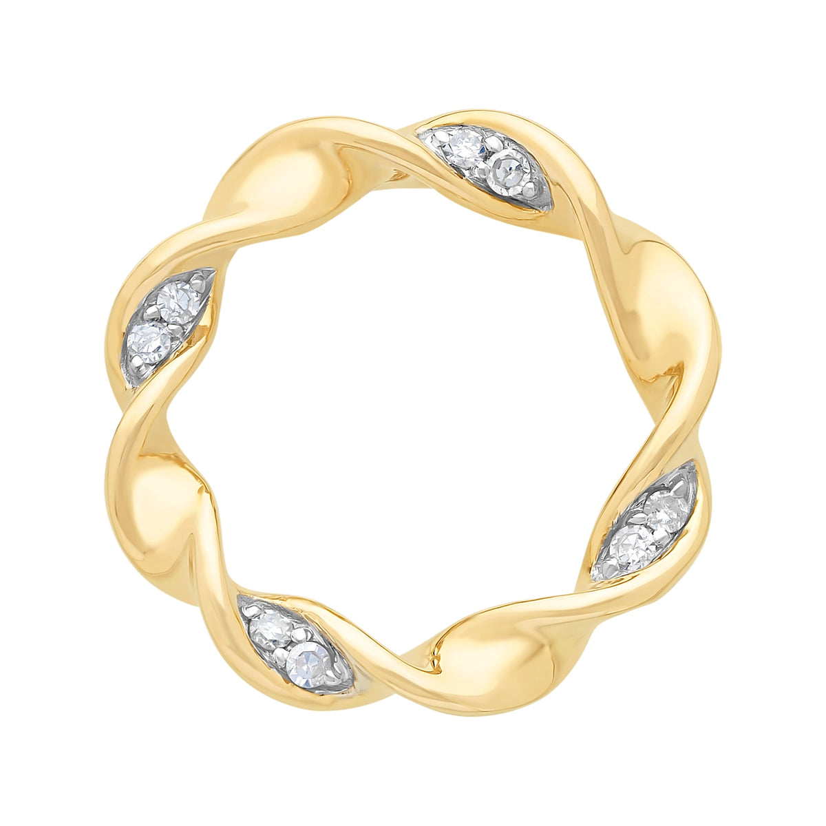 9ct Gold Diamond Pendant