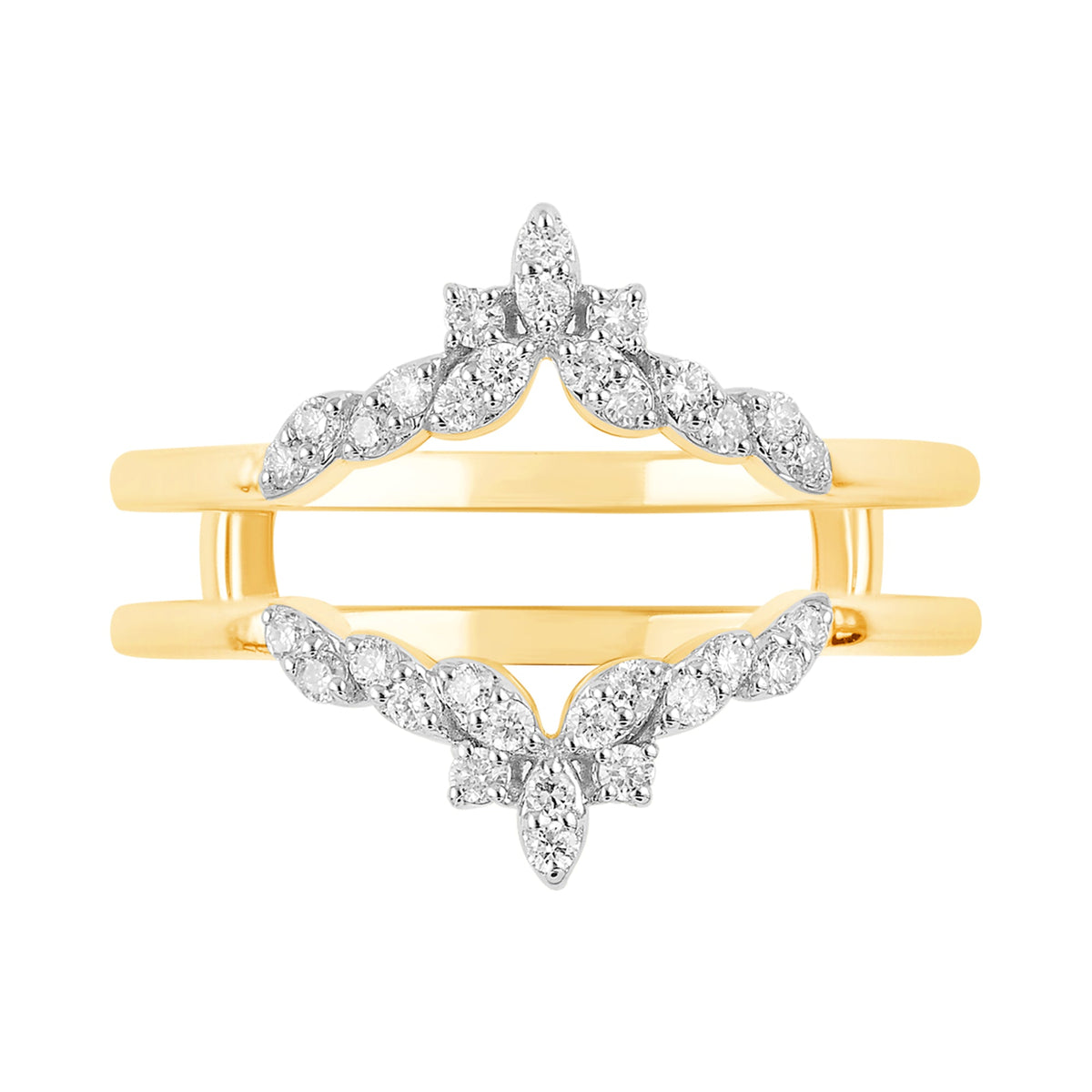 9ct Gold Total of 1/5ct Diamond Enhancer Ring