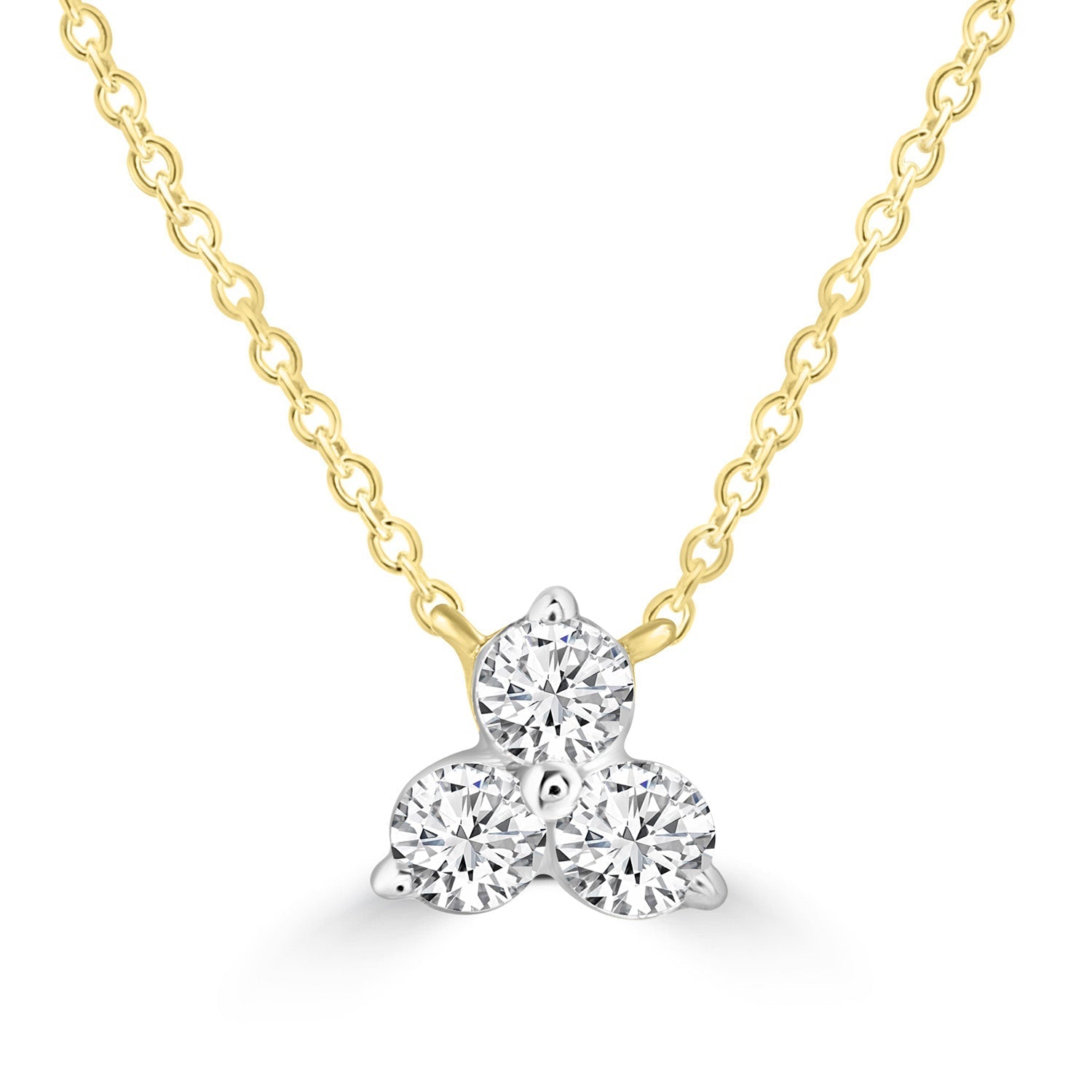Necklace with 0.15ct Diamonds in 9ct Yellow Gold
