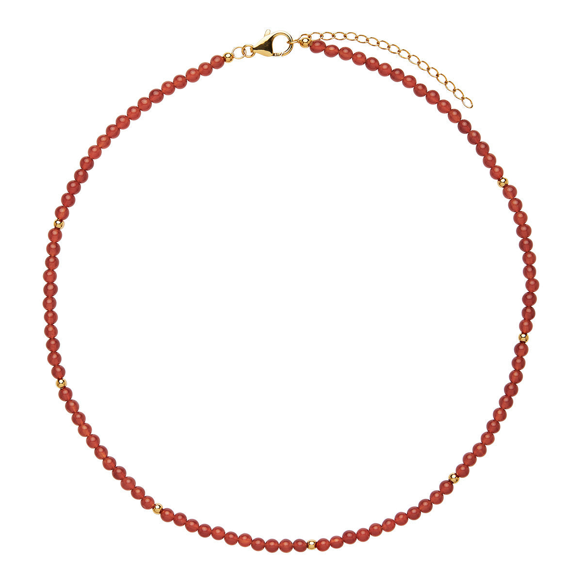 NAJO Geranio Red Onyx Necklace (42cm+ext)