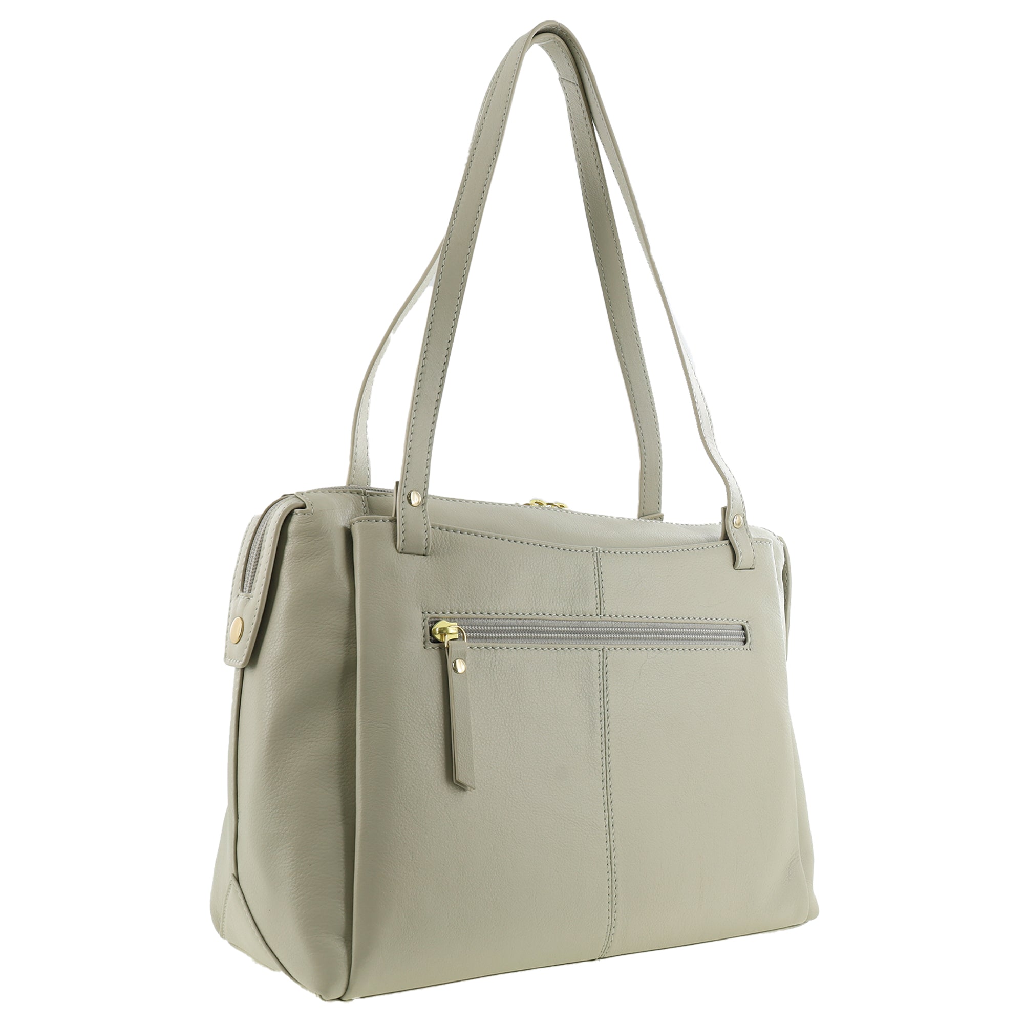 Pierre Cardin Leather Tote Bag in Bone