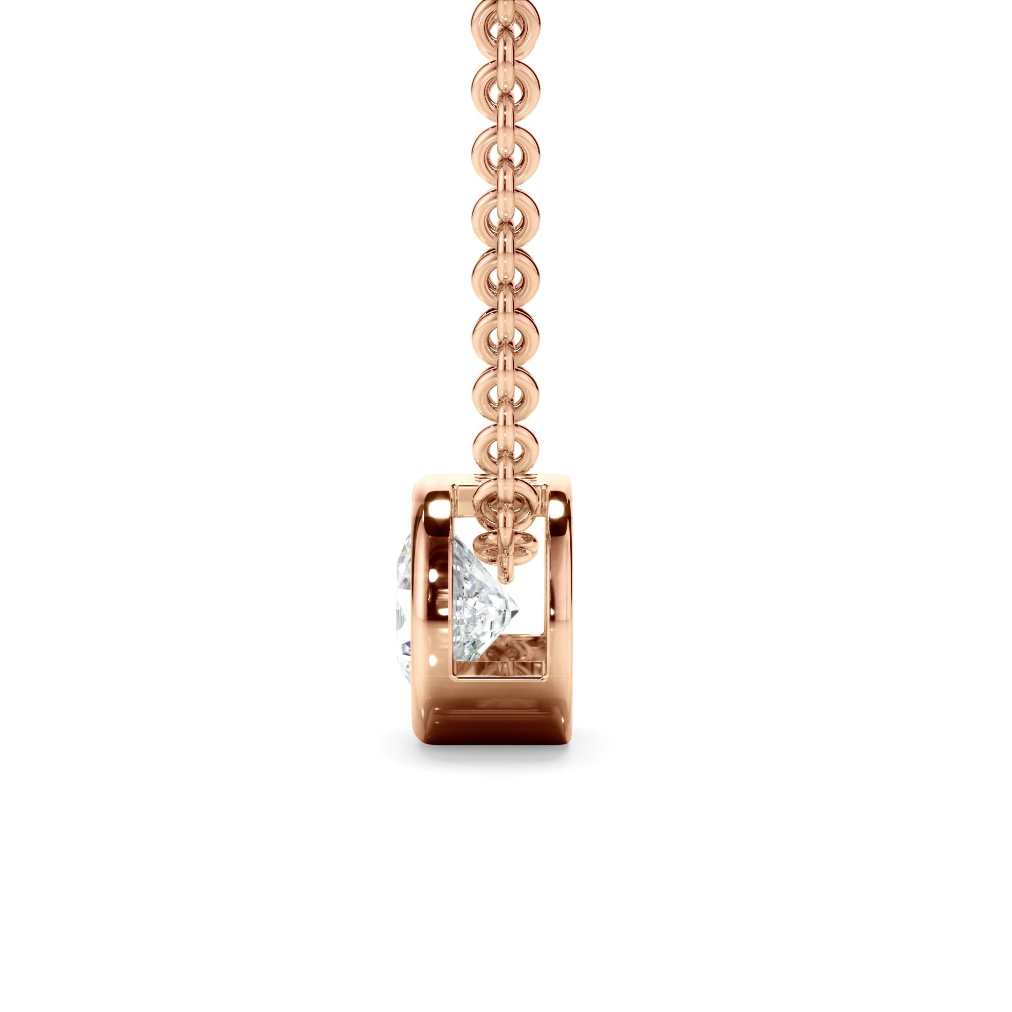 0.25ct Round Brilliant Cut Laboratory-Grown Diamond Solitaire Slider Pendant