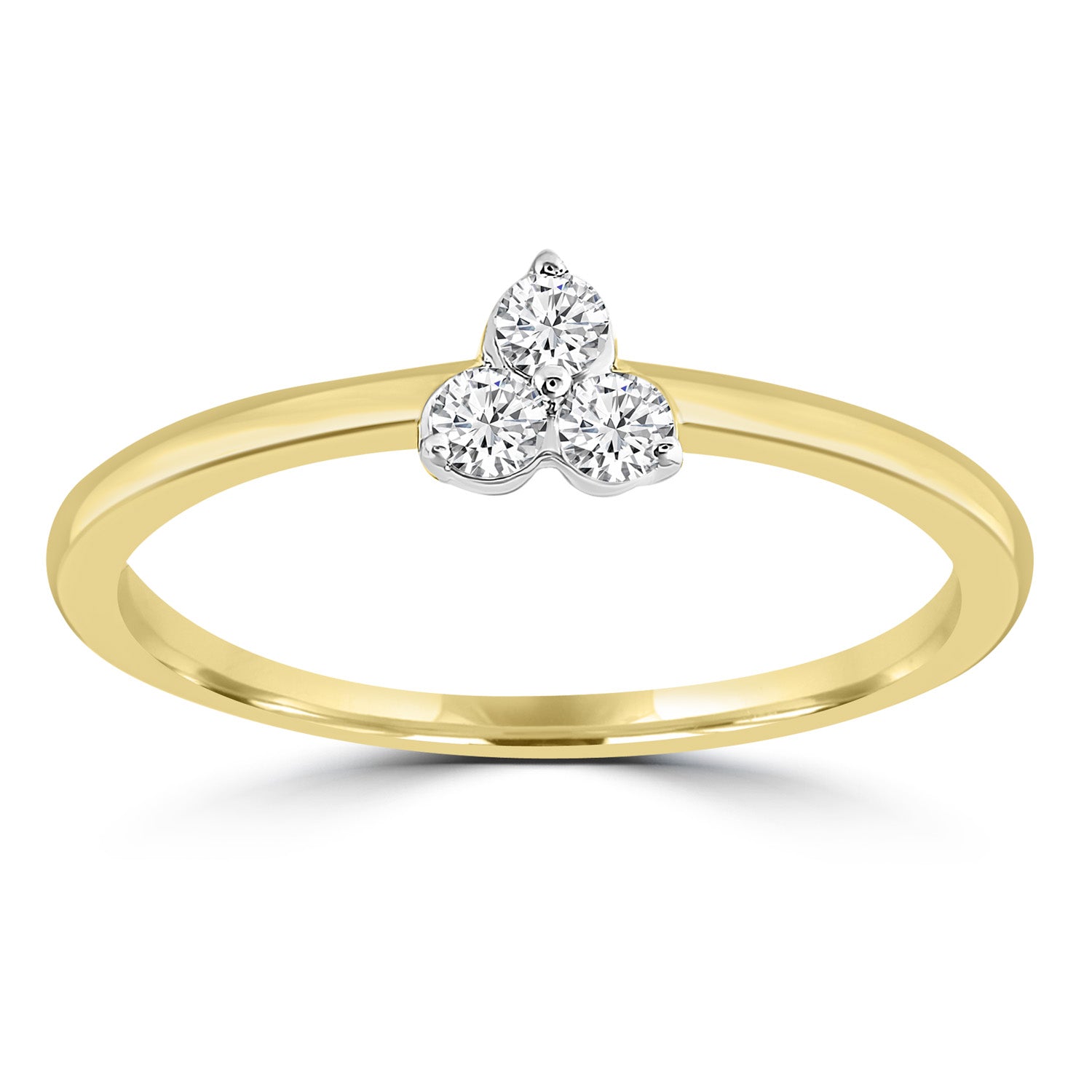 Ring with 0.15ct Diamond in 9ct Yellow Gold