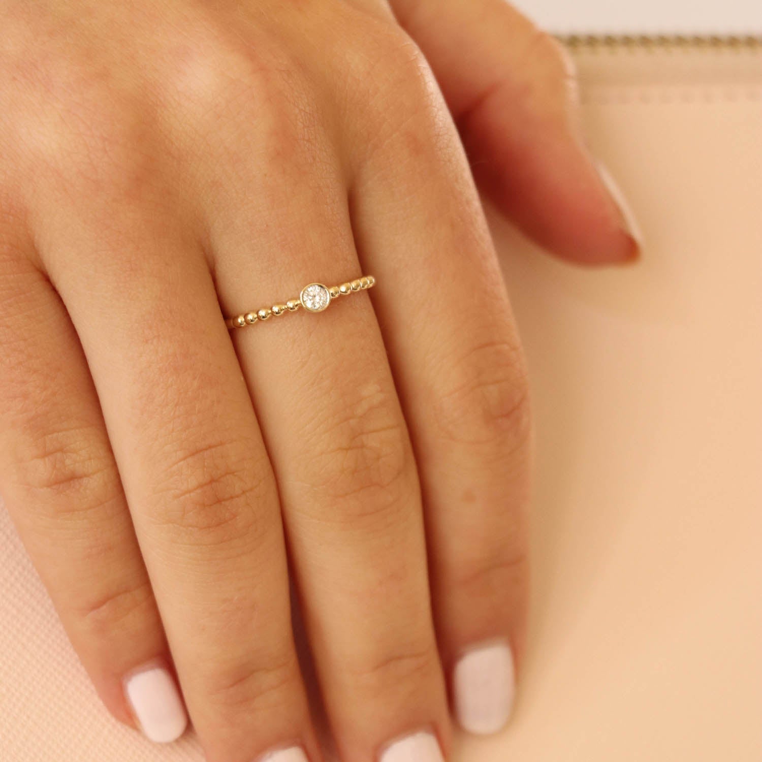 Ring with 0.08ct Diamonds in 9ct Yellow Gold