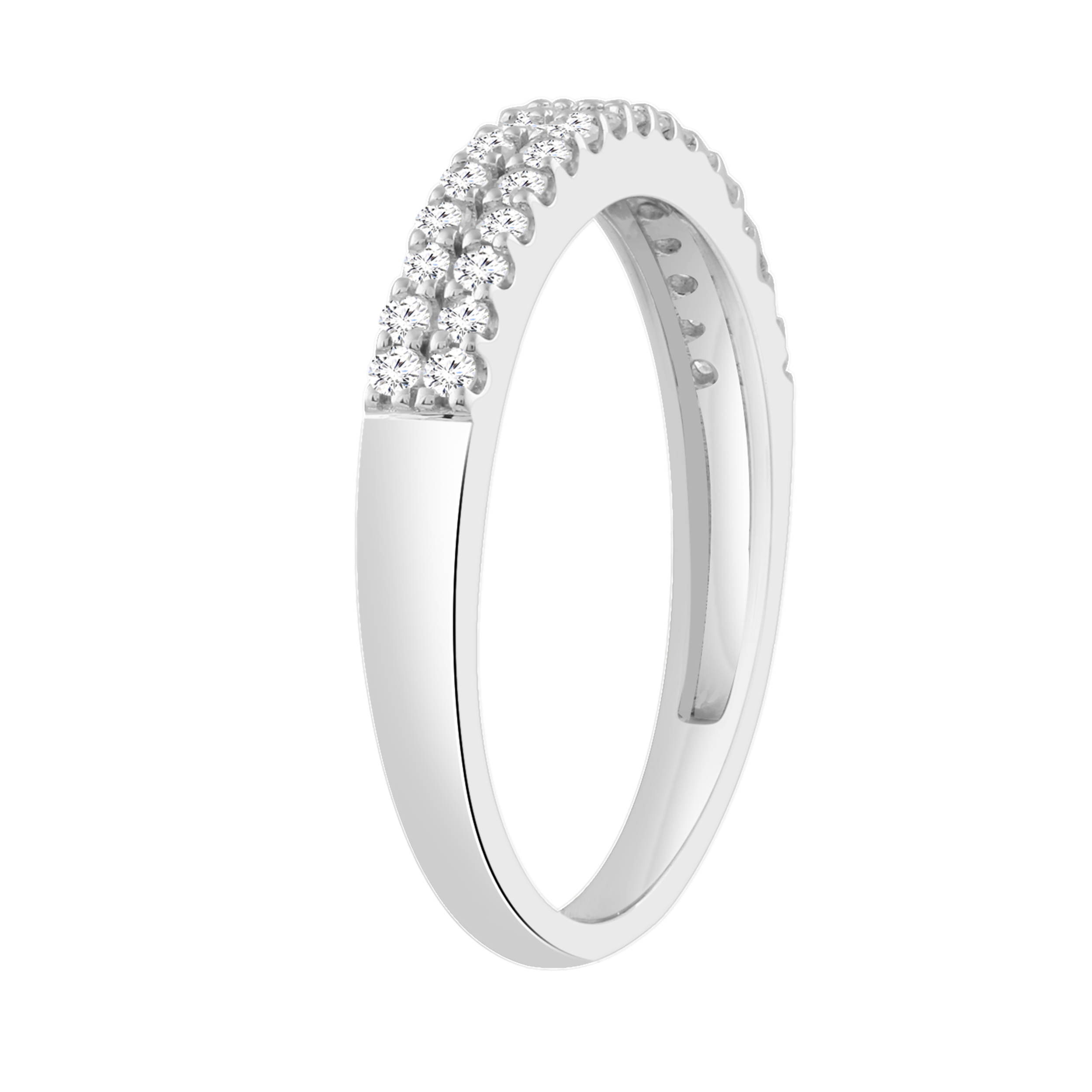 Diamond Ring with 0.25ct Diamonds in 9ct White Gold