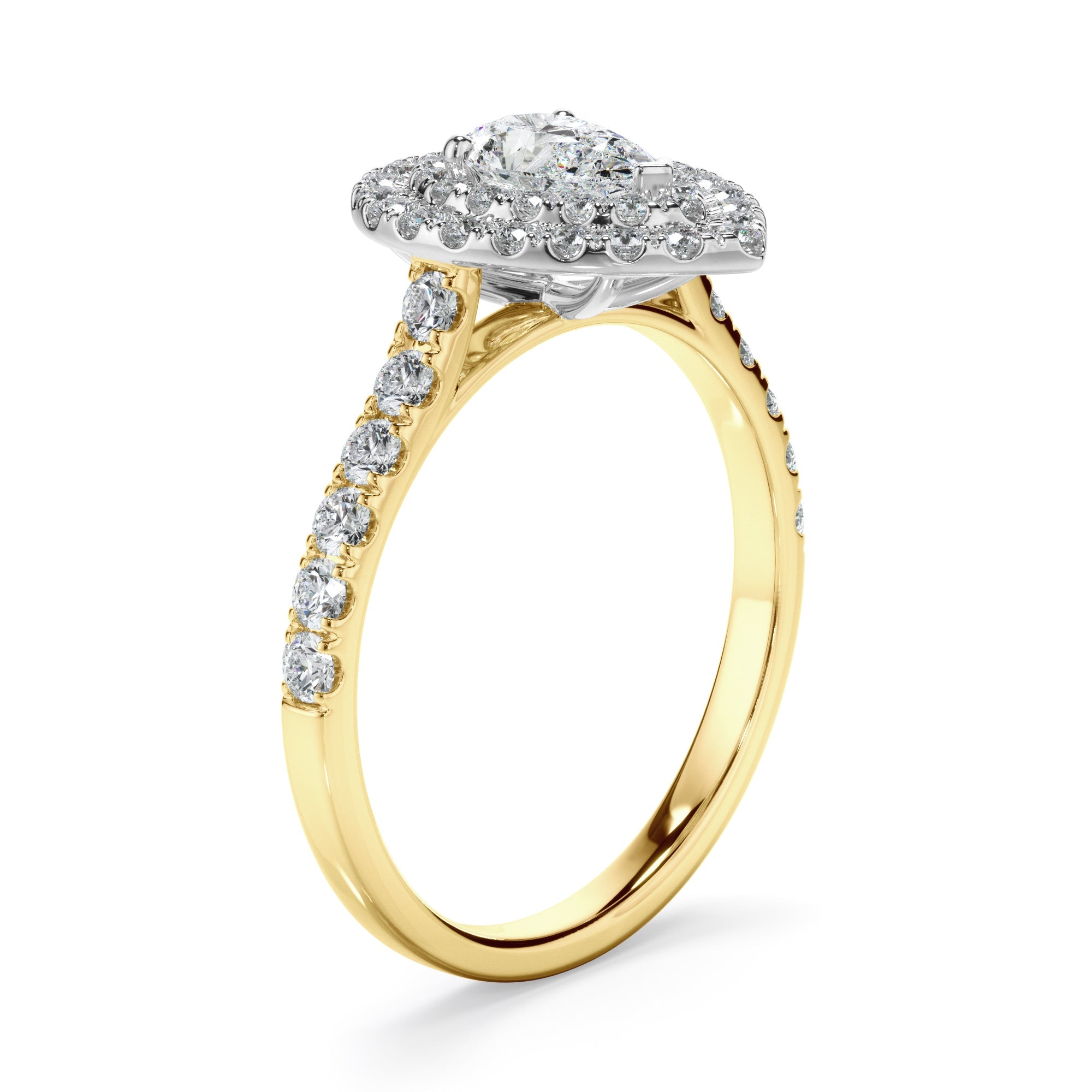 1ct Pear Cut Laboratory-Grown Diamond Ring