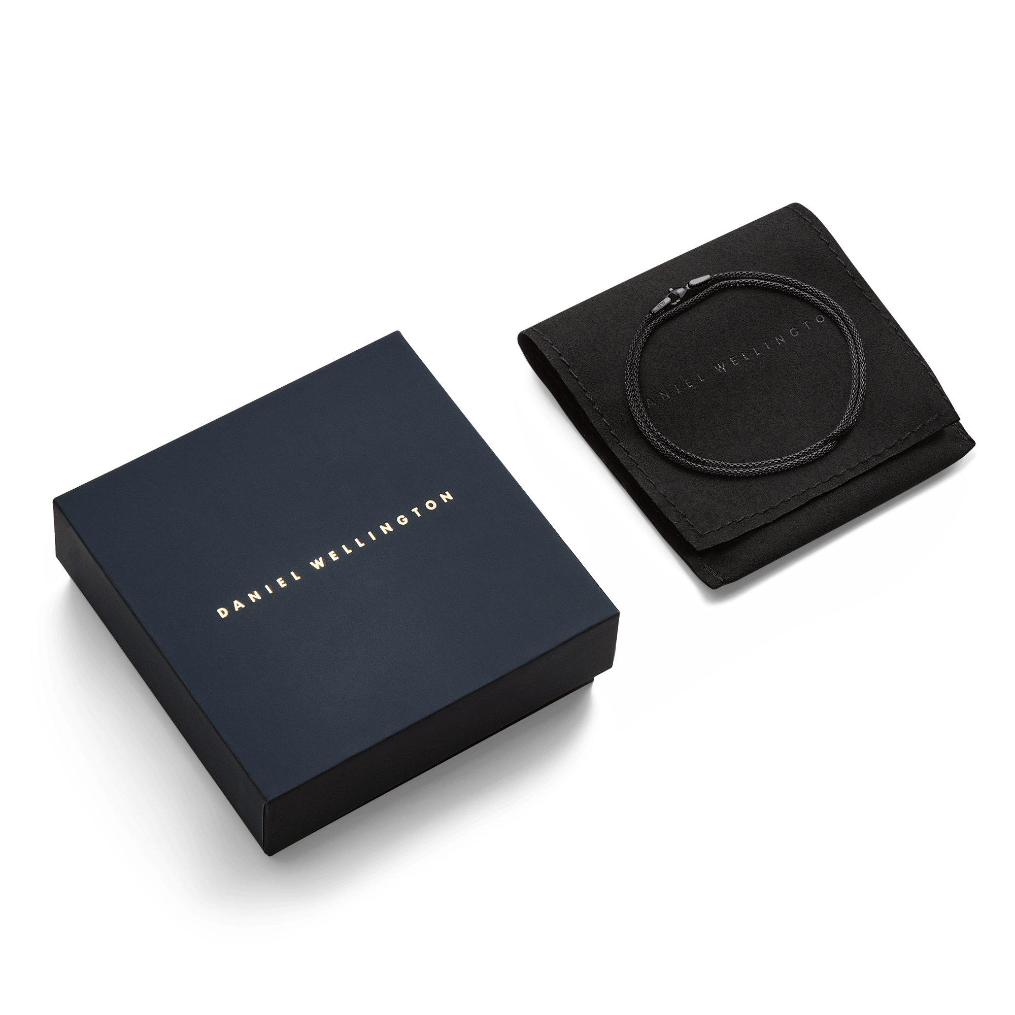 Daniel Wellington Tide Mesh Necklace Black 1.8