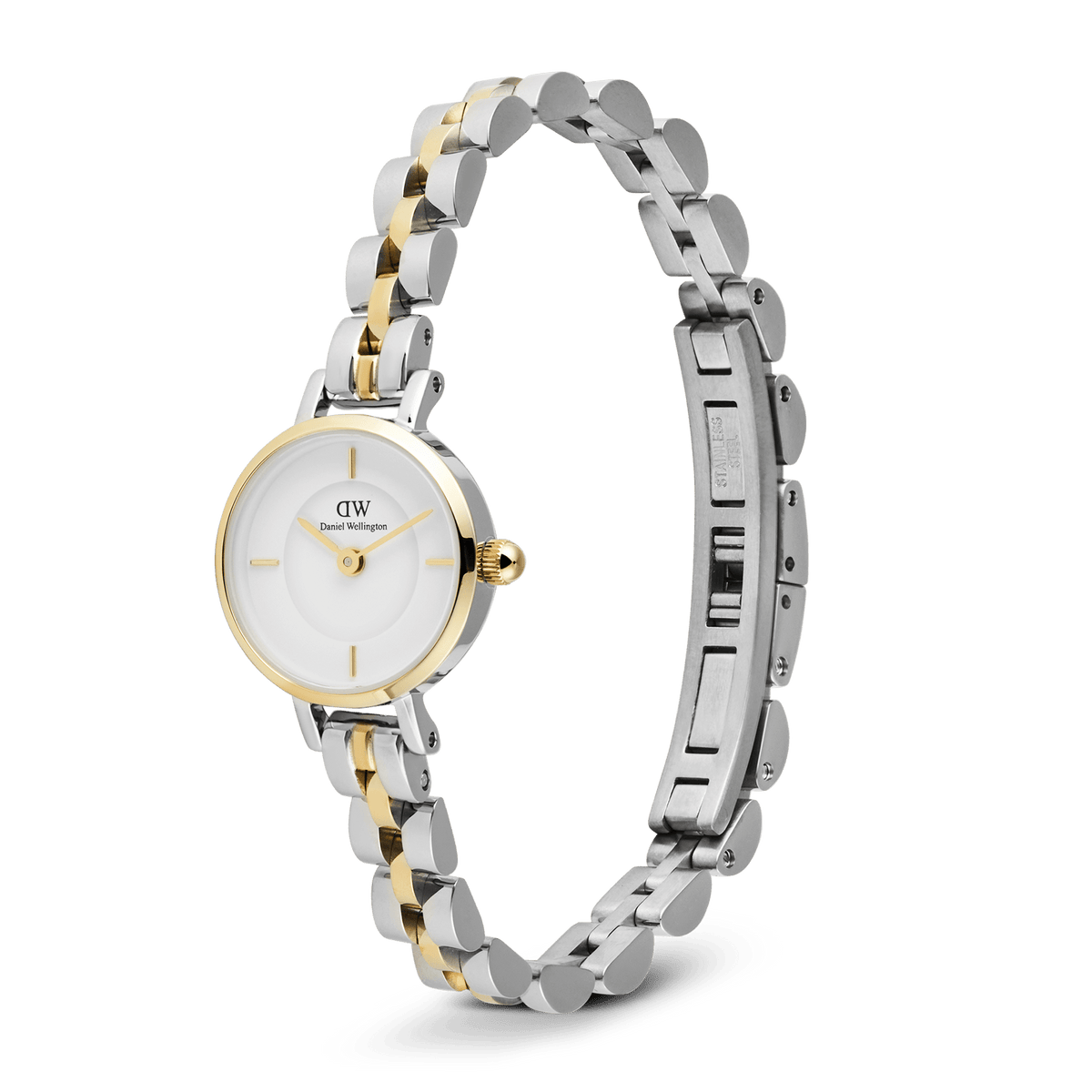 Daniel Wellington Petite Mini Arch 3-Link Two Tone Gold