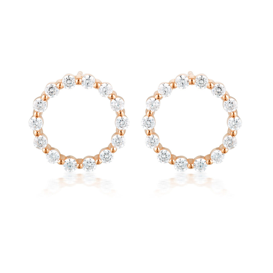 Small Circle Of Life Earring - Rose Gold