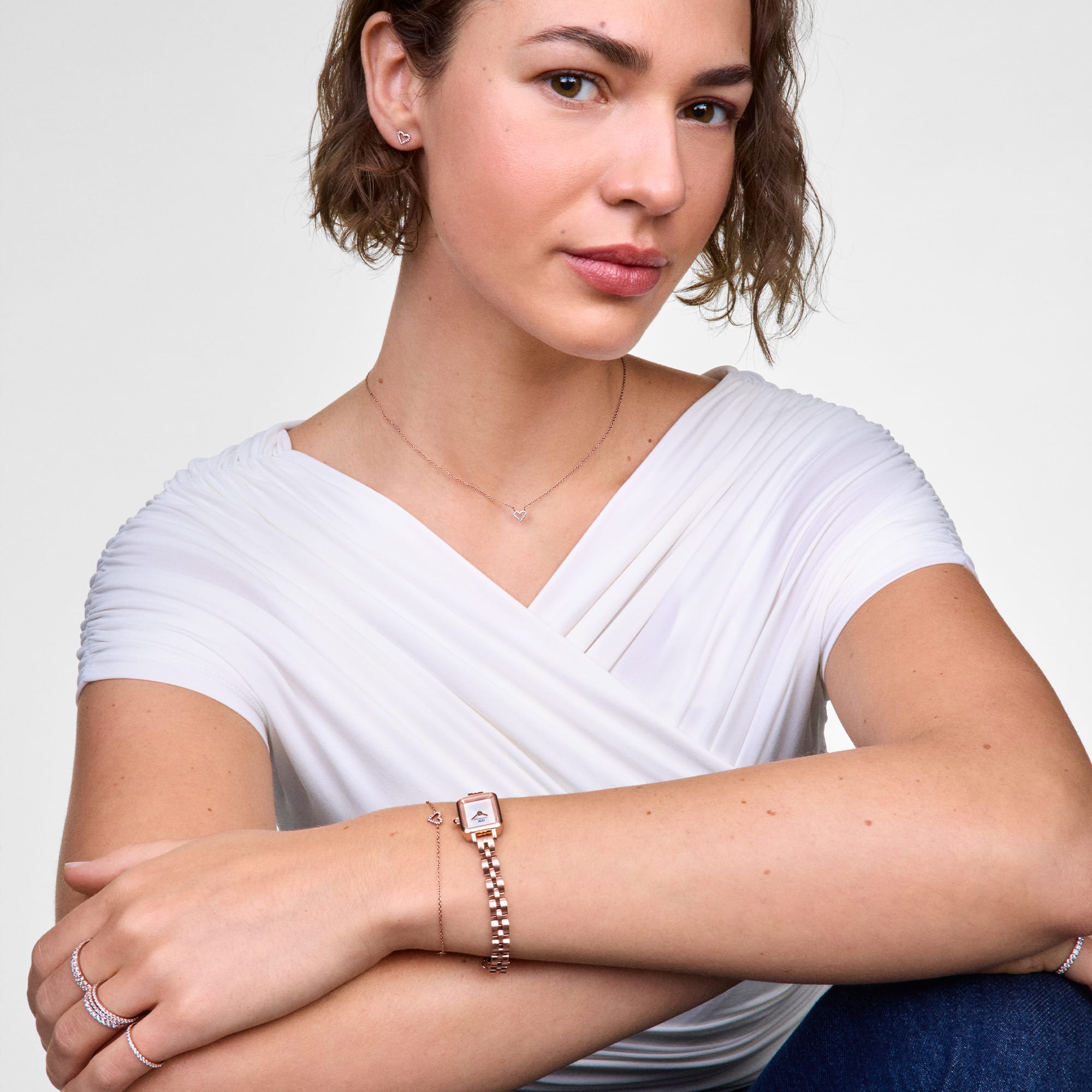 Daniel Wellington Mirelle Heart Necklace Rose Gold