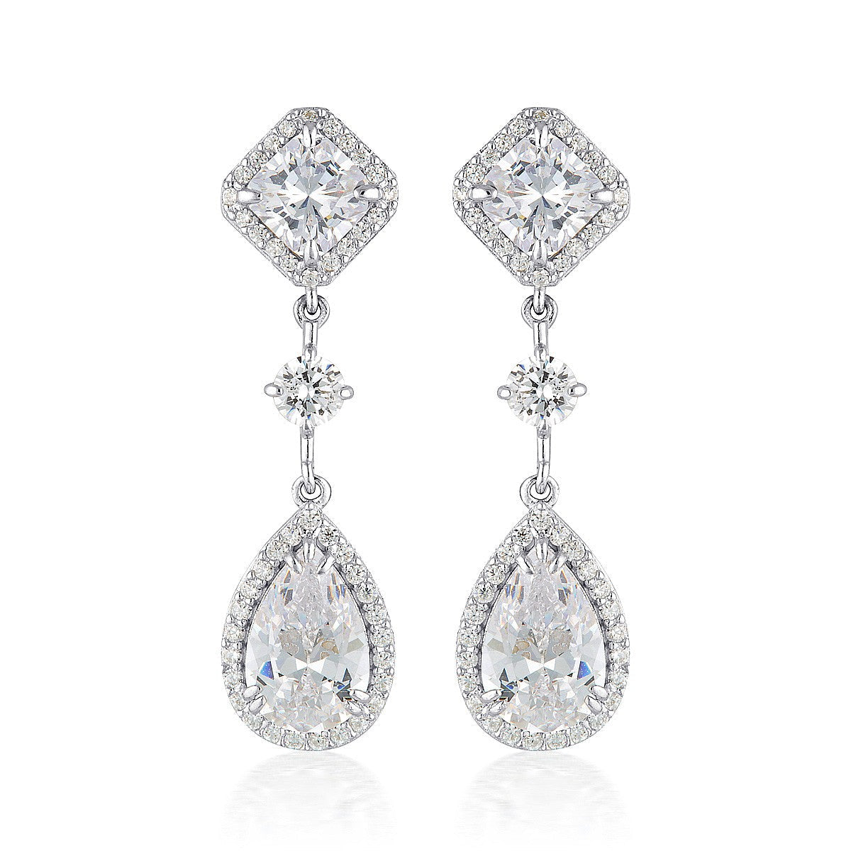 Marianna Drop Earrings Silver