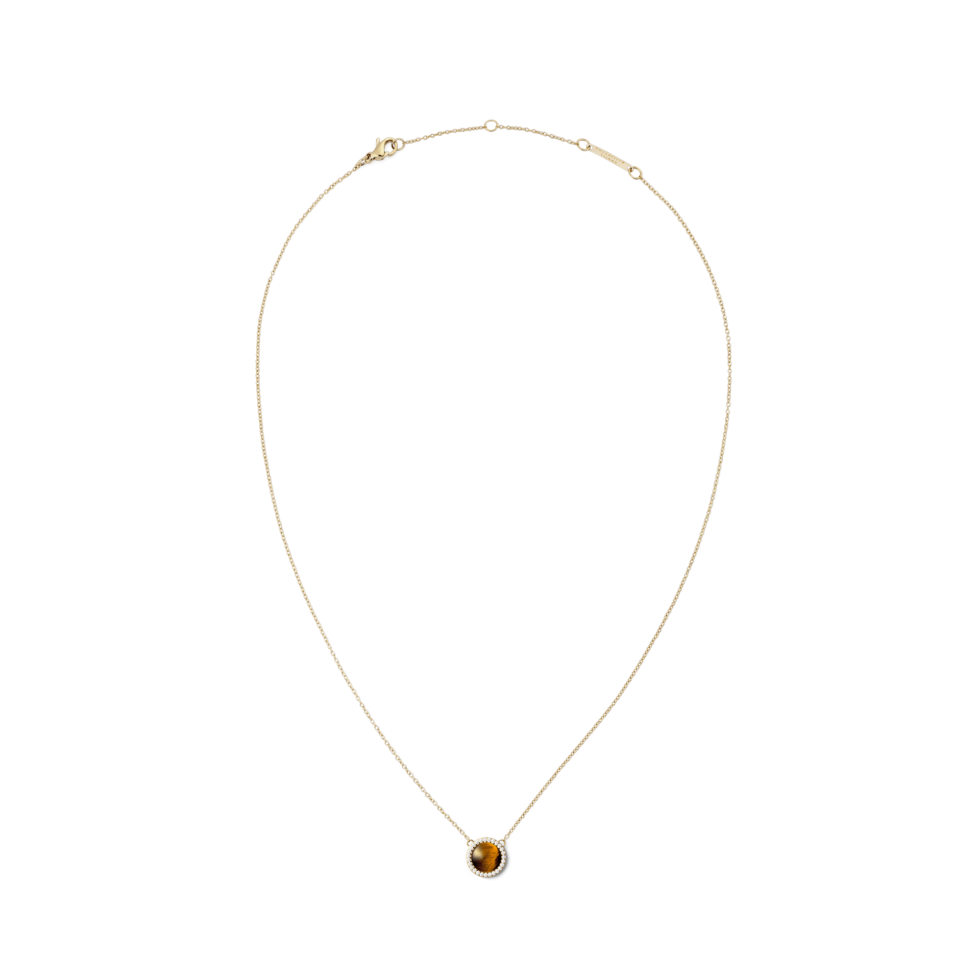 Daniel Wellington Audrey Necklace Tiger Eye Gold