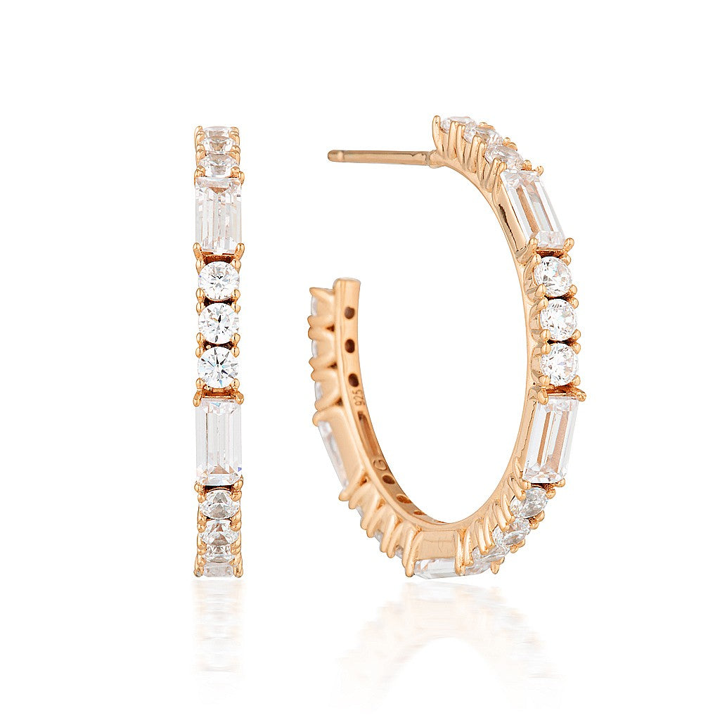 Irina Medium Rose Gold Hoop