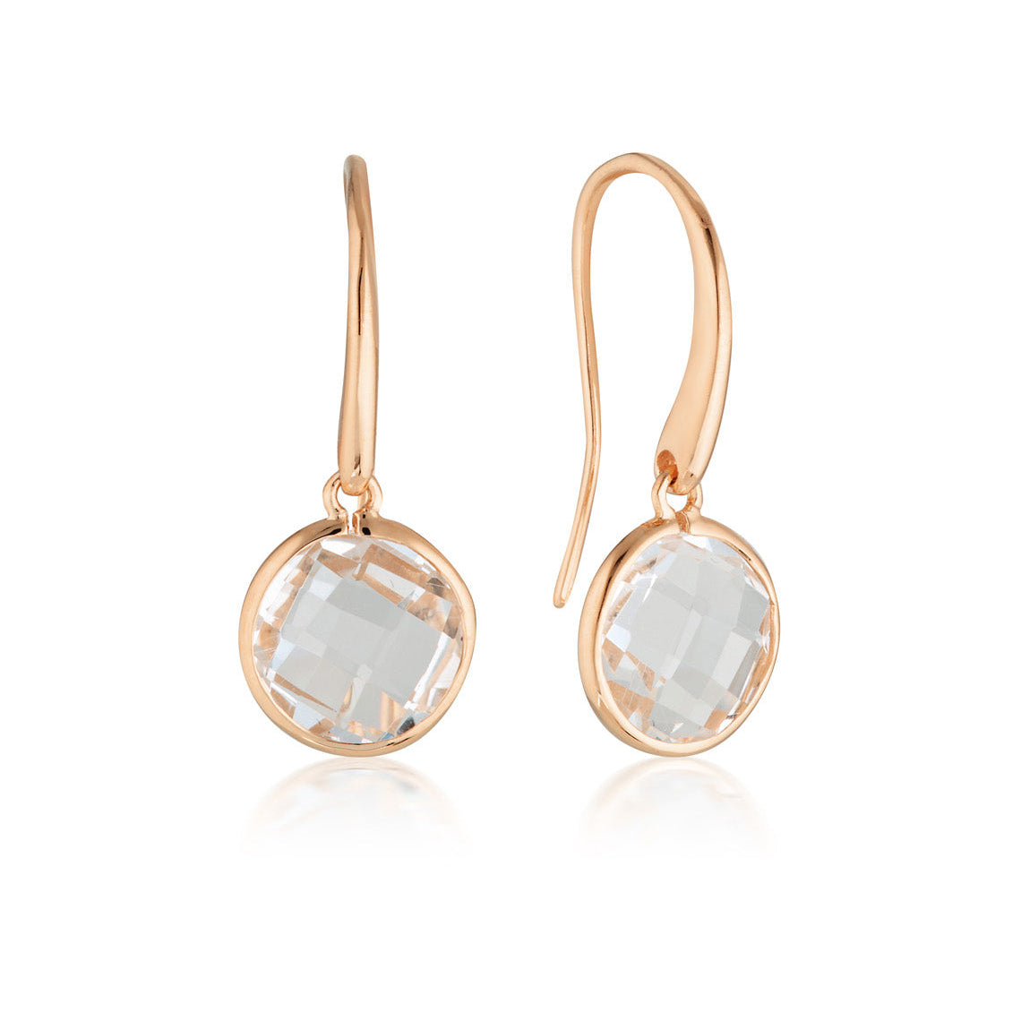 Lucent Hook Earrings Small Rose Gold