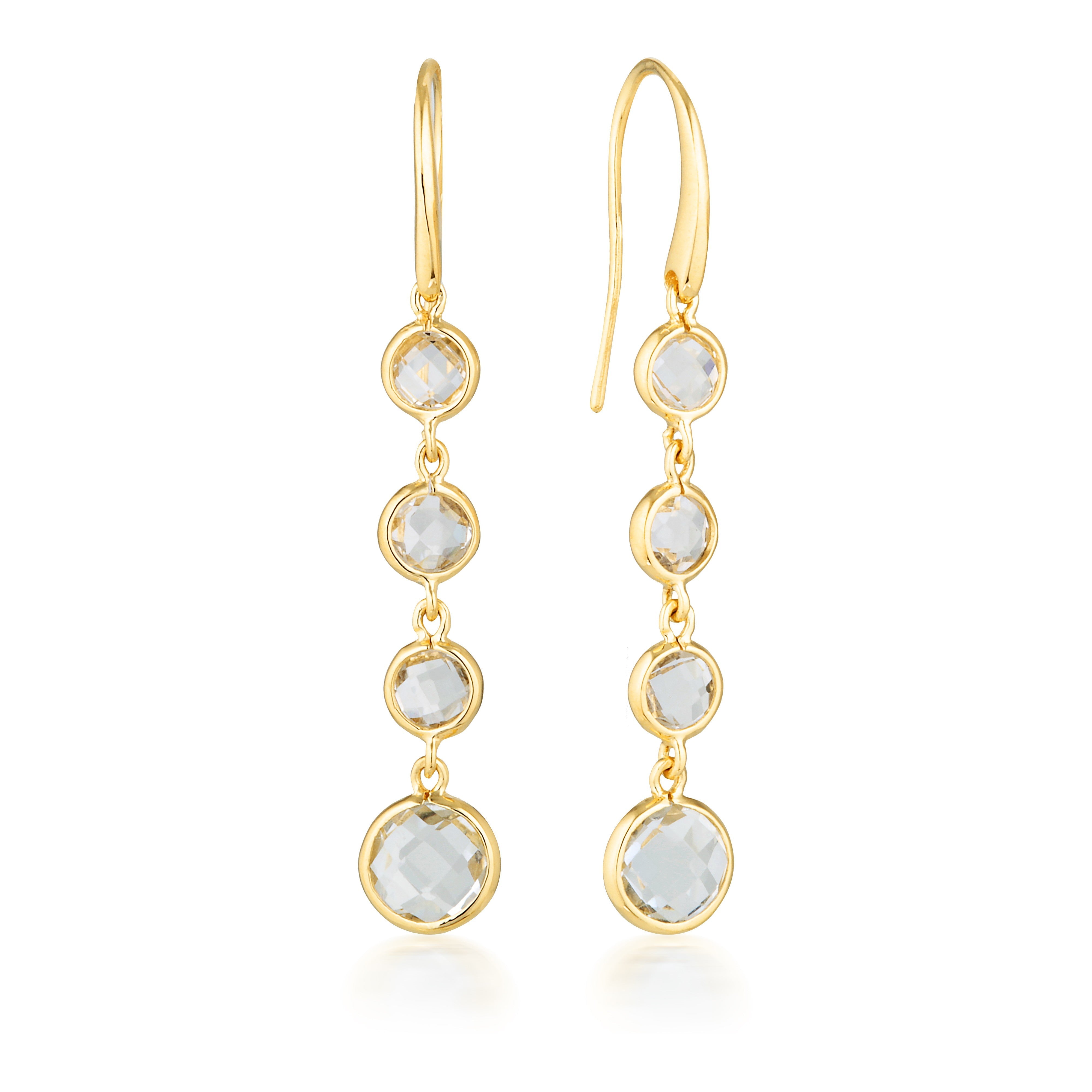 Helios Drop Earrings Gold