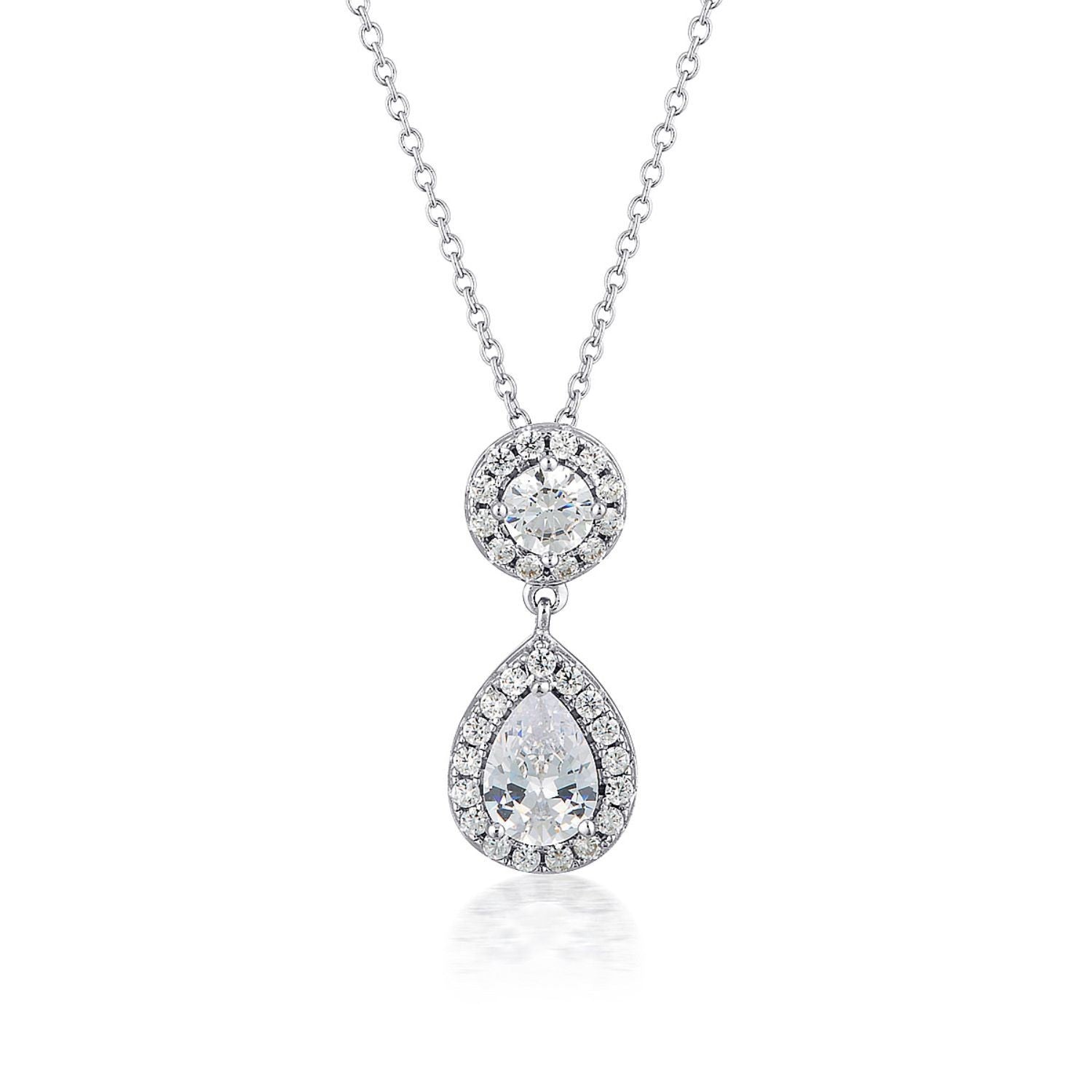 Mina Drop Pendant Silver