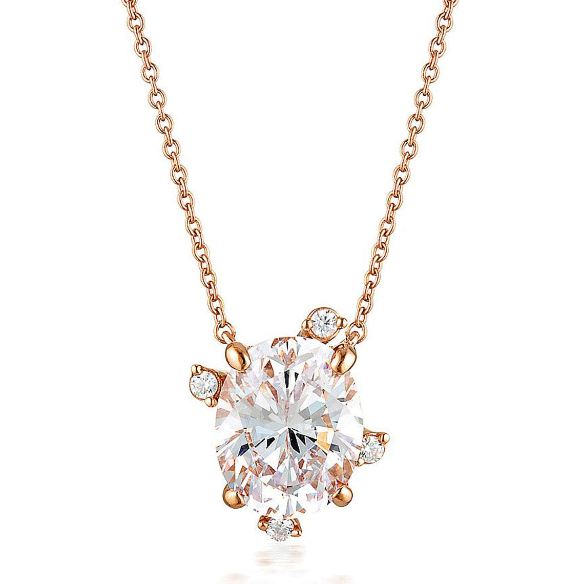 Aurora Southern Lights Pendant Rose Gold