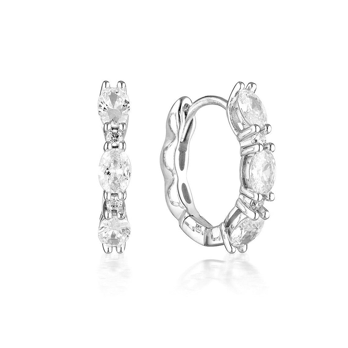 Aurora Glimmer Earrings Silver