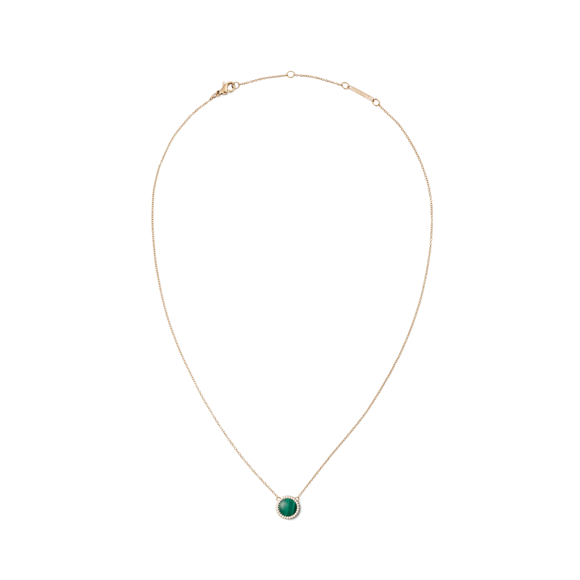 Daniel Wellington Audrey Necklace Malachite Rose Gold