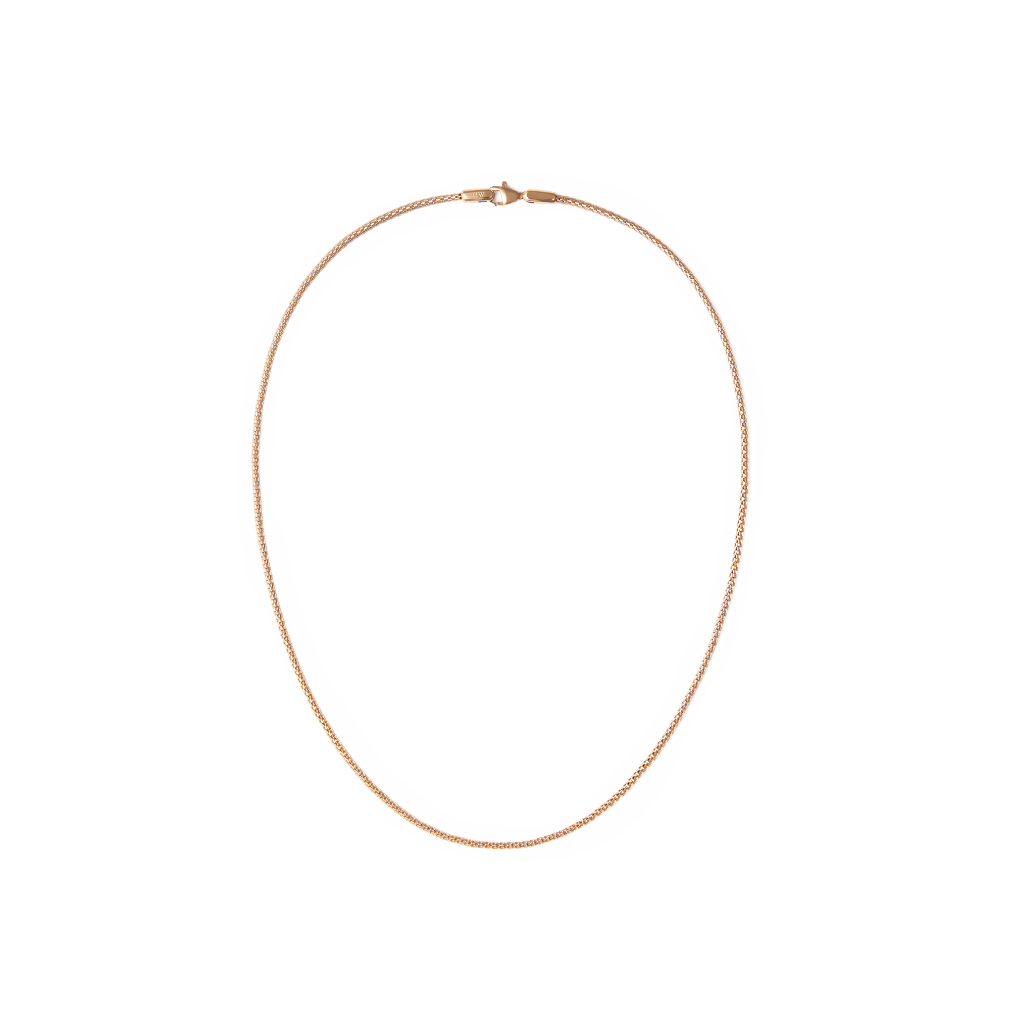 Daniel Wellington Tide Mesh Necklace Rose Gold 1.8