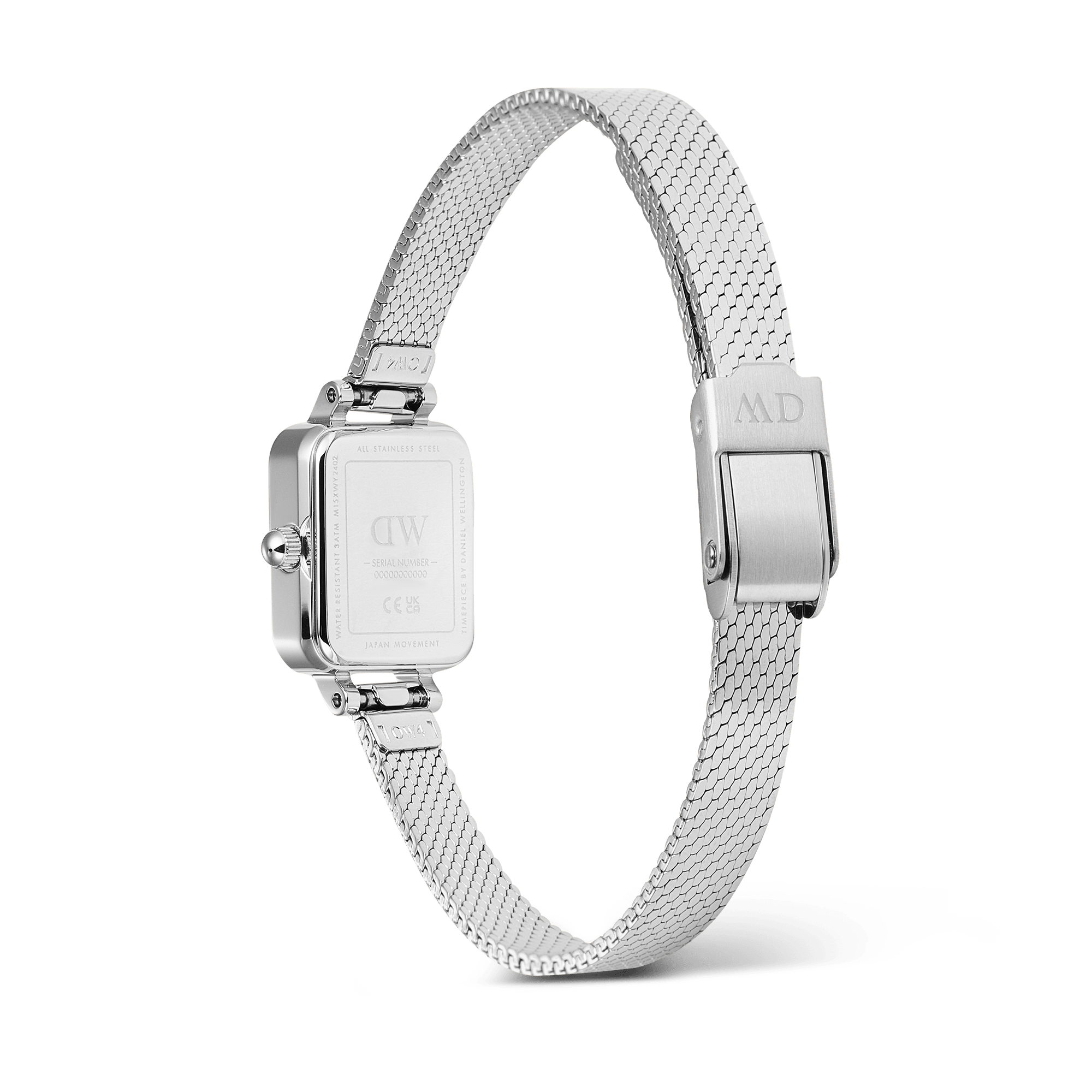 Daniel Wellington Quadro Mini Reflection Silver Watch