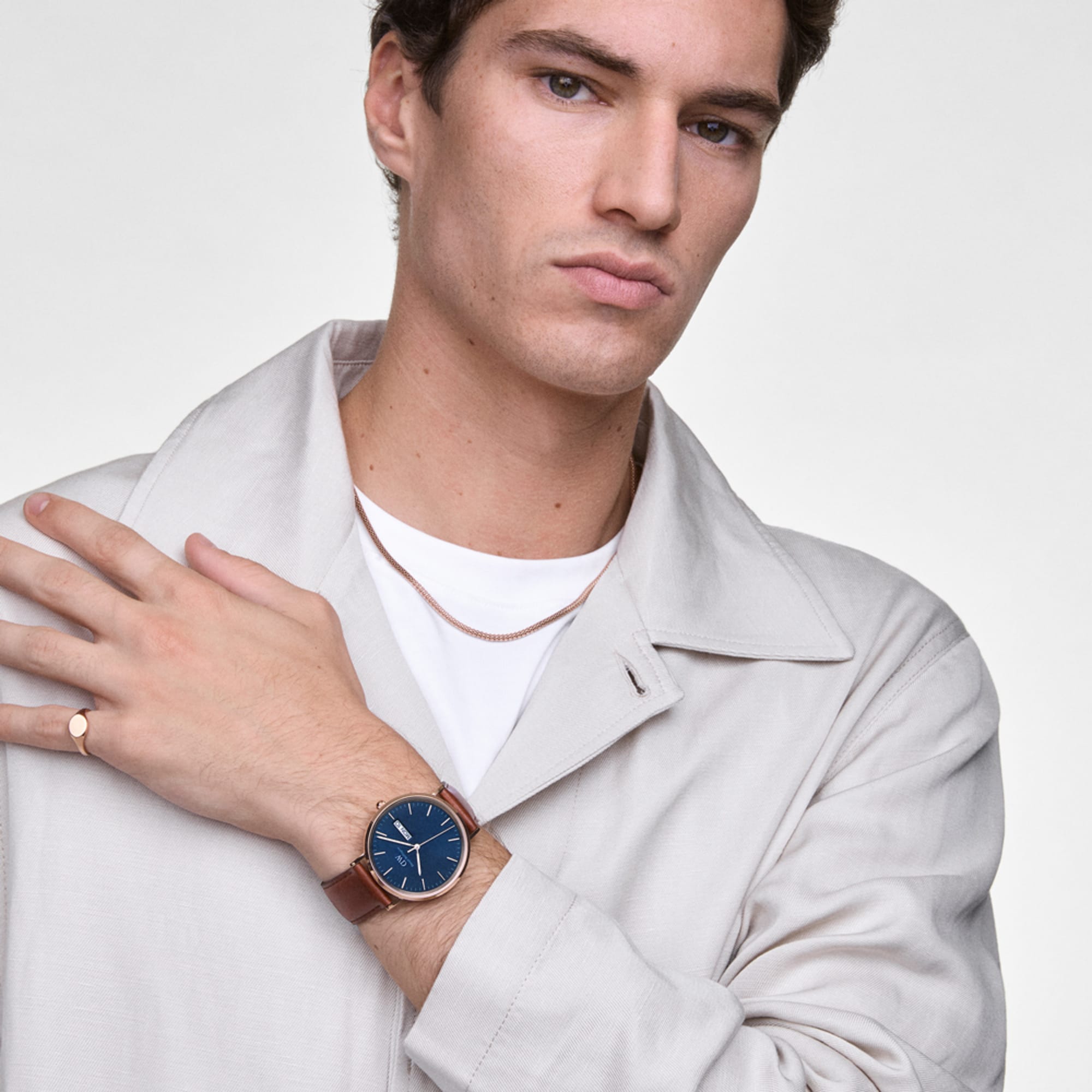Daniel Wellington Classic Day Display St Mawes Rose Gold Arctic Watch
