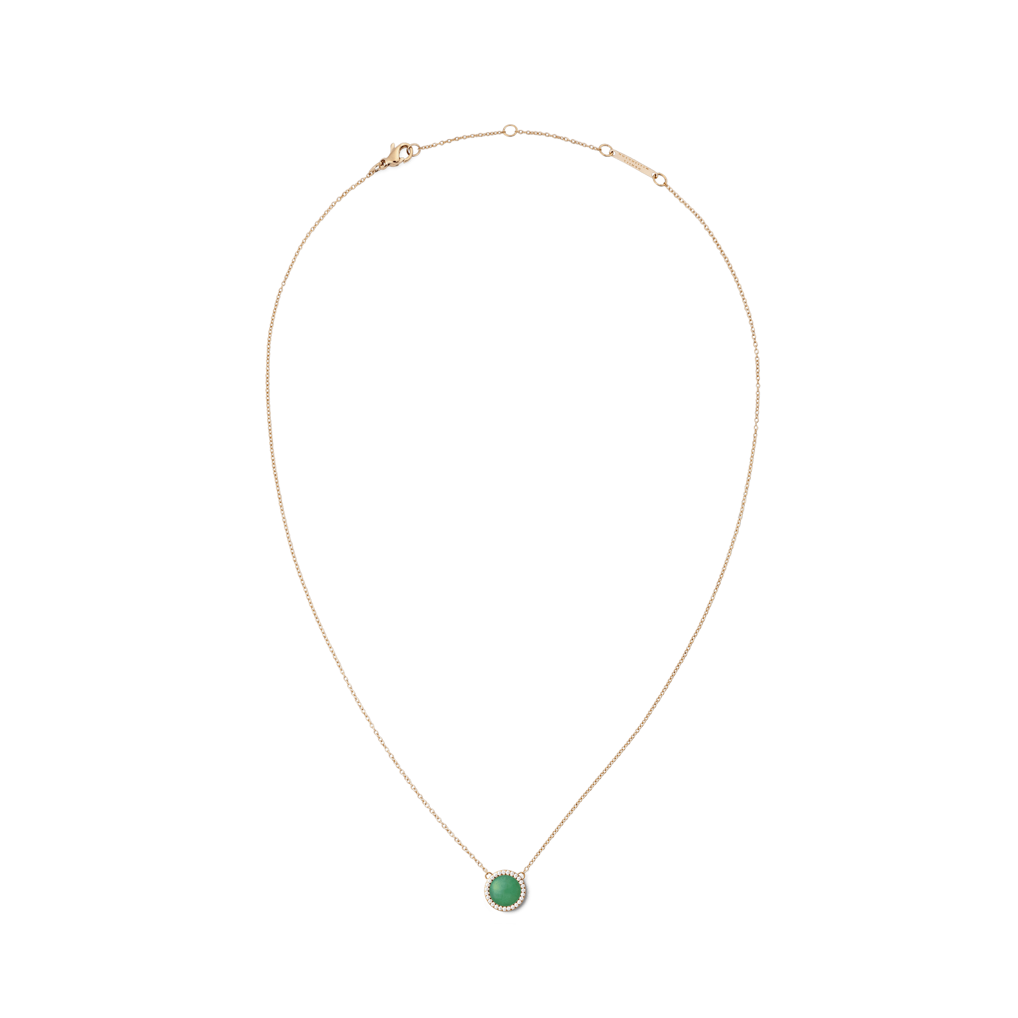 Daniel Wellington Audrey Necklace Jade Rose Gold