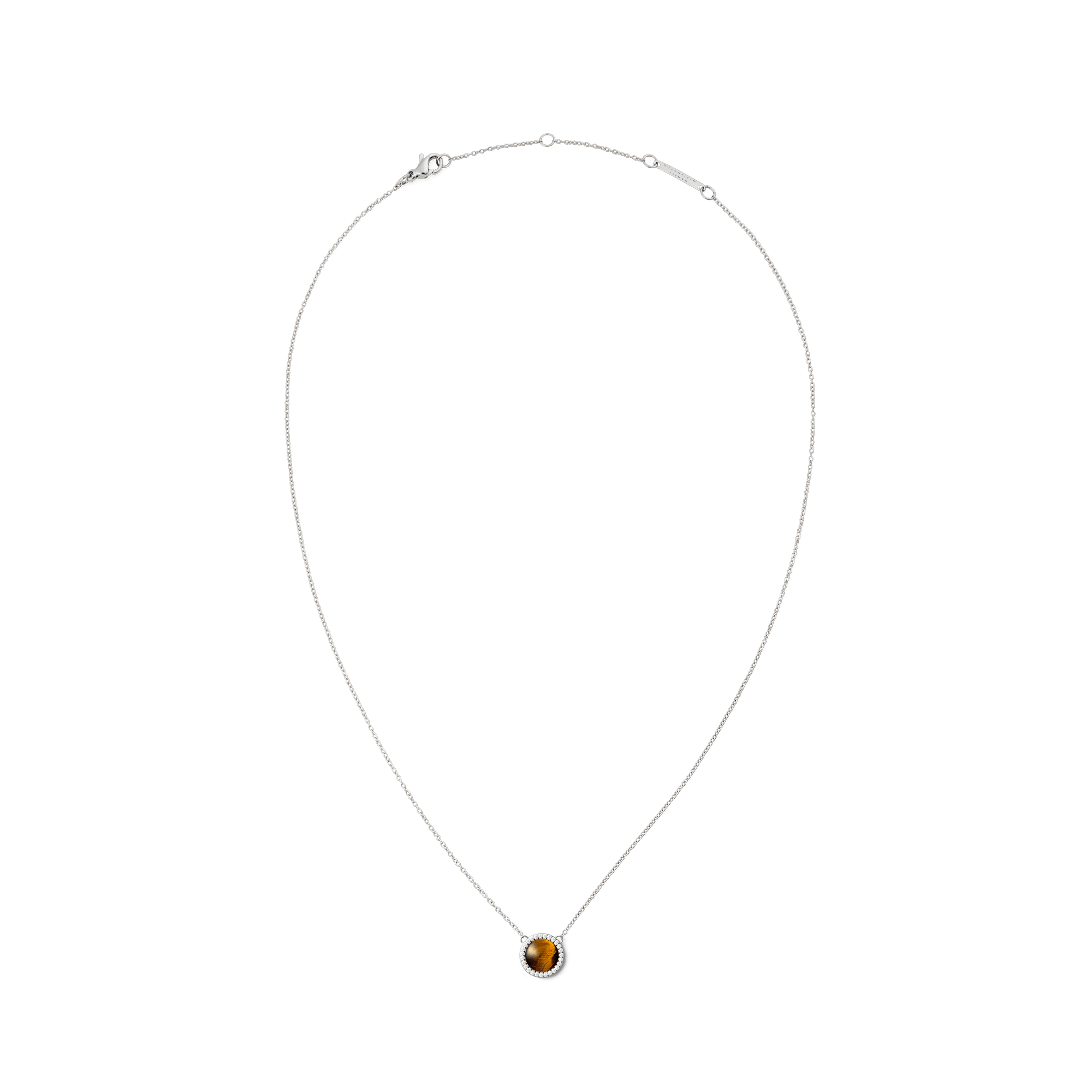 Daniel Wellington Audrey Necklace Tiger Eye Silver