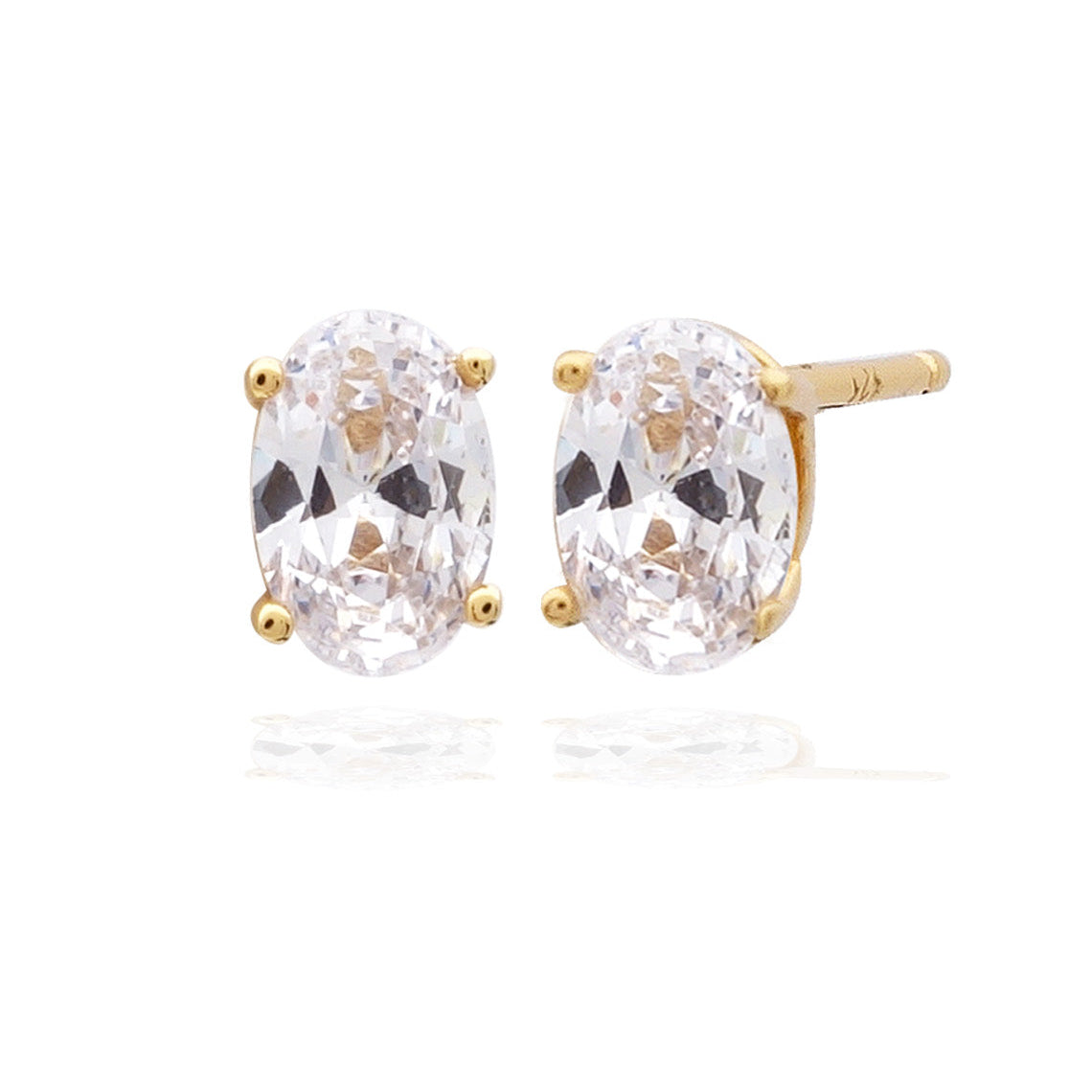 A Christmas Journey Ellipse Earrings Gold