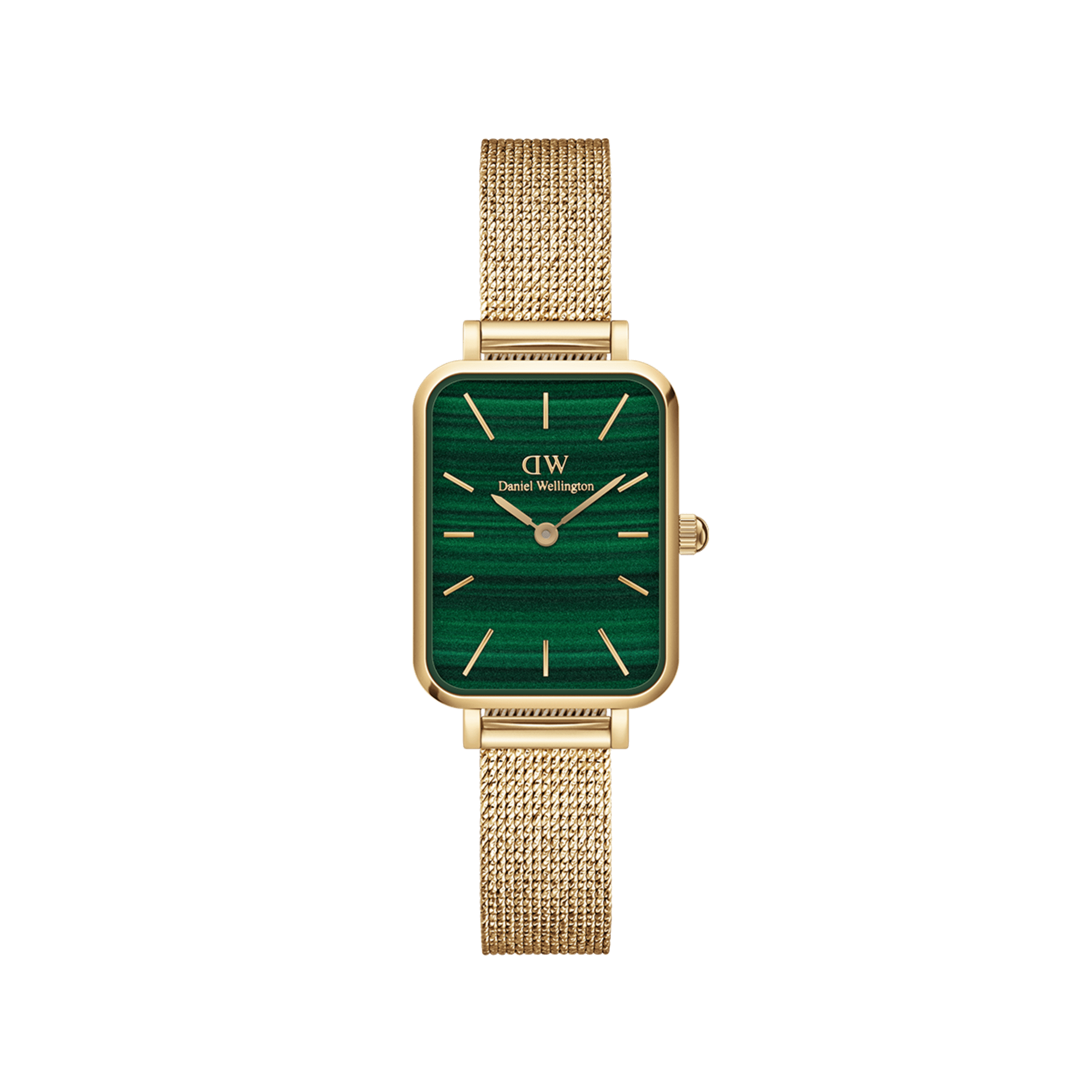 Daniel Wellington Quadro 20X26 Pressed Evergold Gold & Goldreen Watch