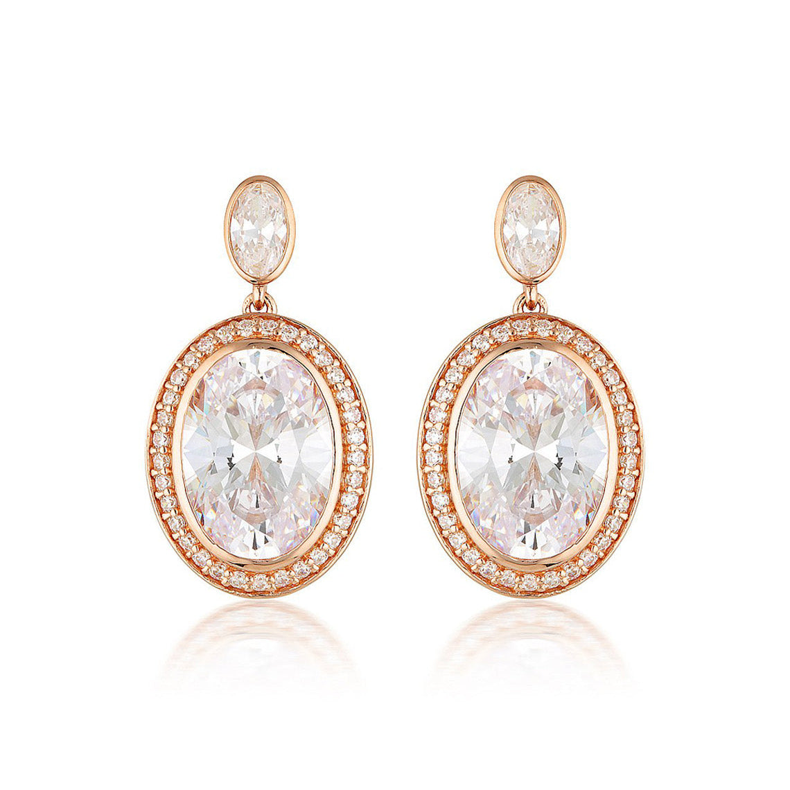Luxe Grandenzza Earrings Rose Gold